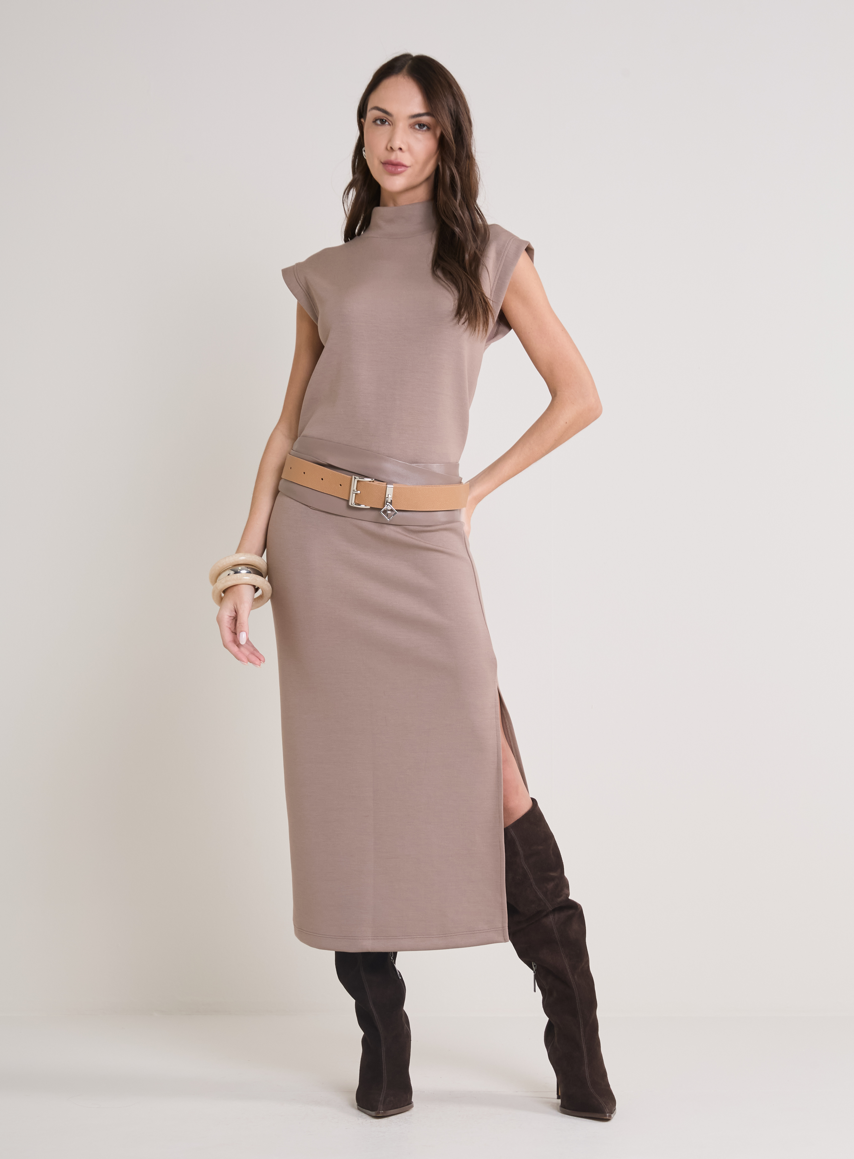 BLUSA FORUM M MARROM NOZ MOSC