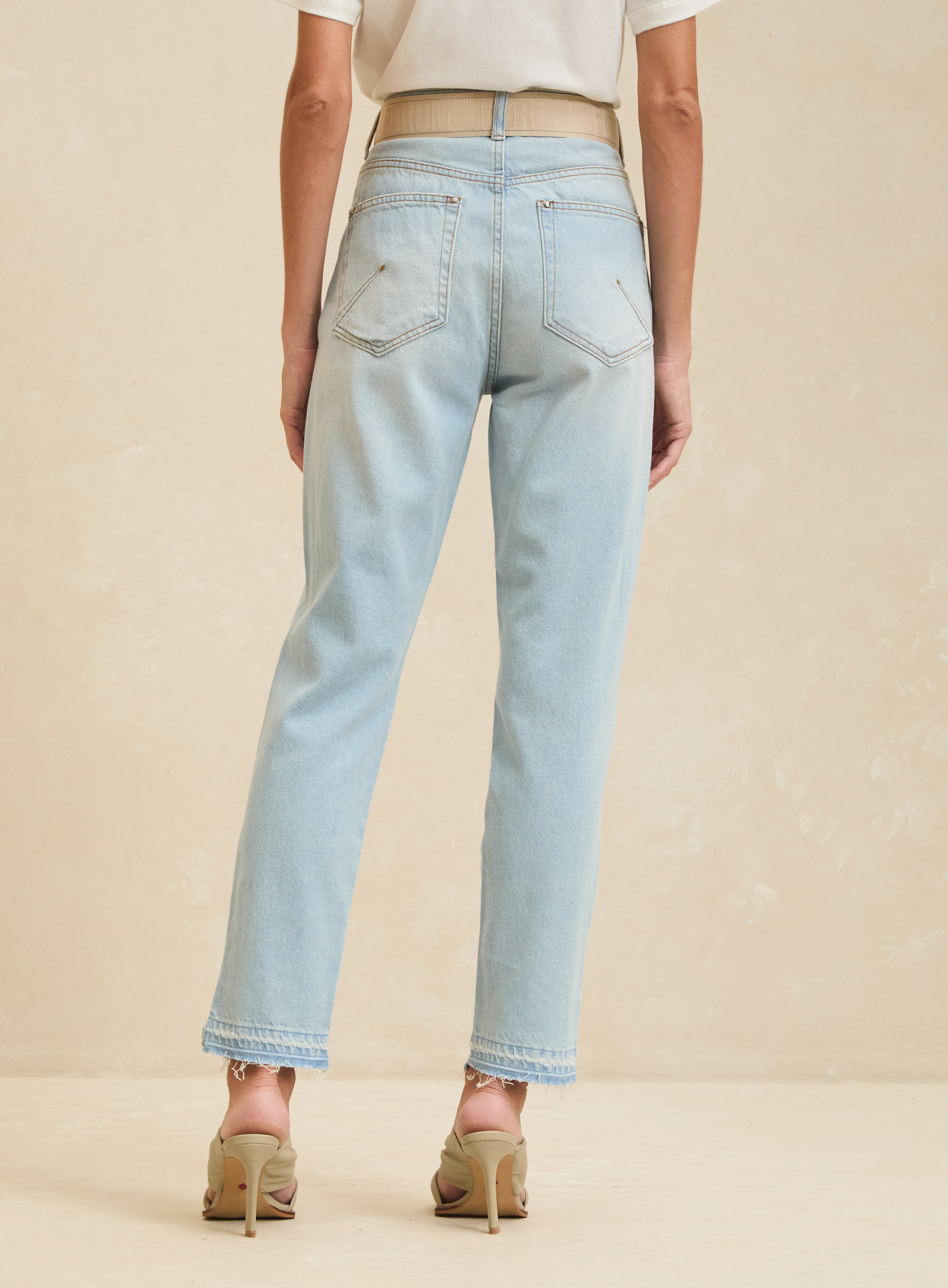 CALÇA JEANS LOLA COM CINTO 36 INDIGO