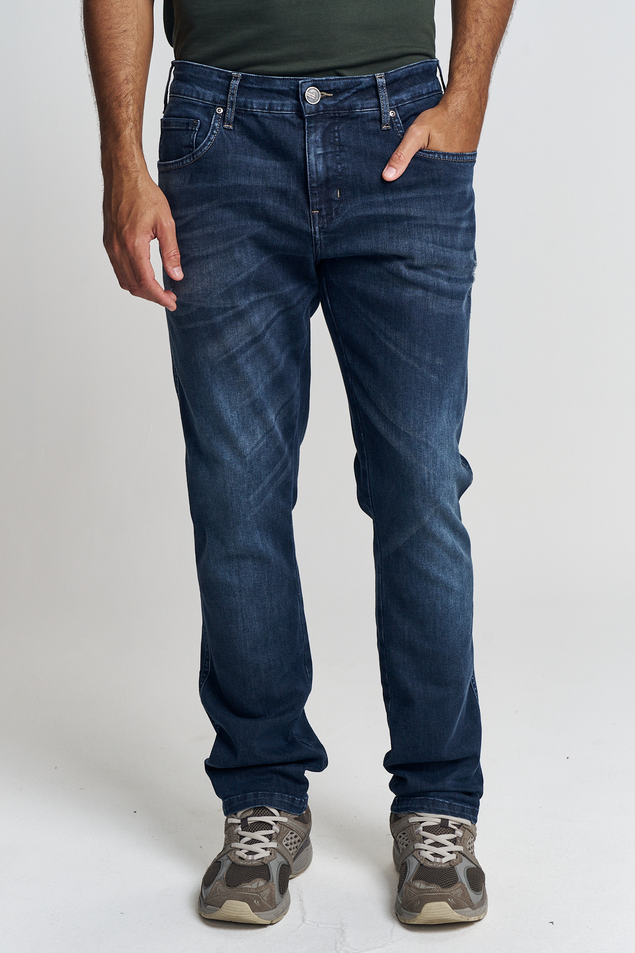 CALÇA JEANS GILSON SLIM 42 INDIGO