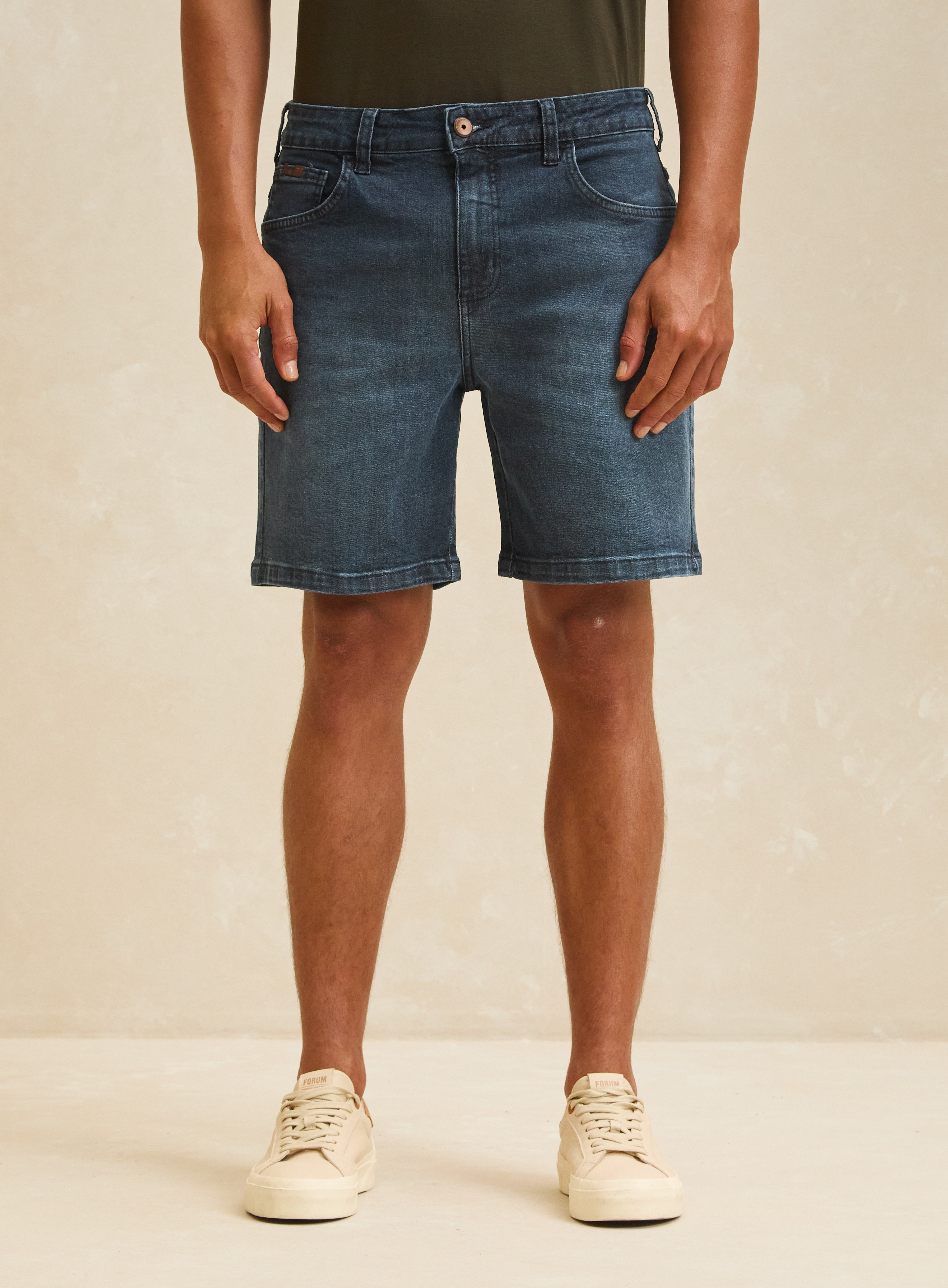 BERMUDA JEANS DOM 40 INDIGO