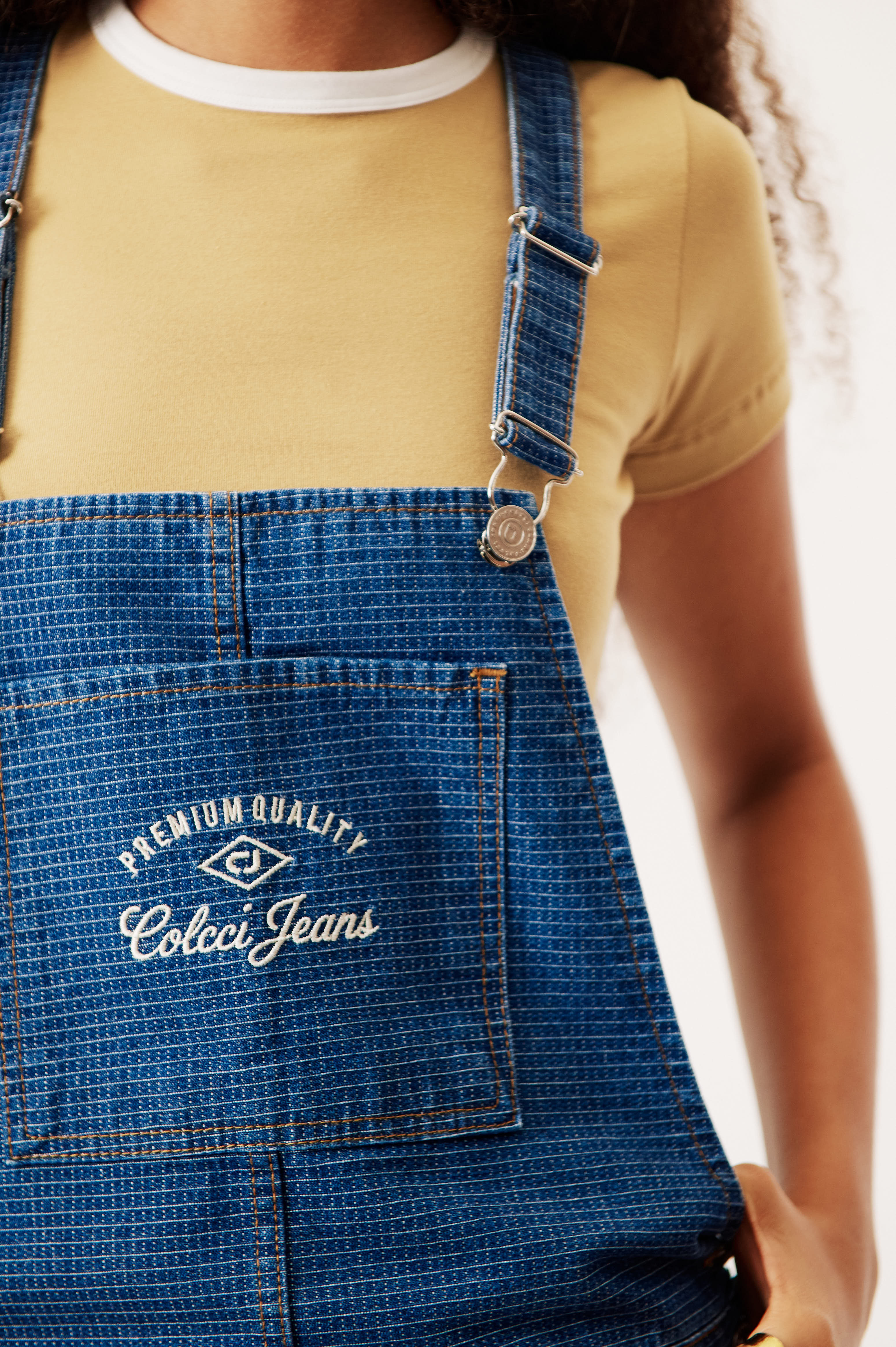 SALOPETE JEANS MAQUINETADA P INDIGO