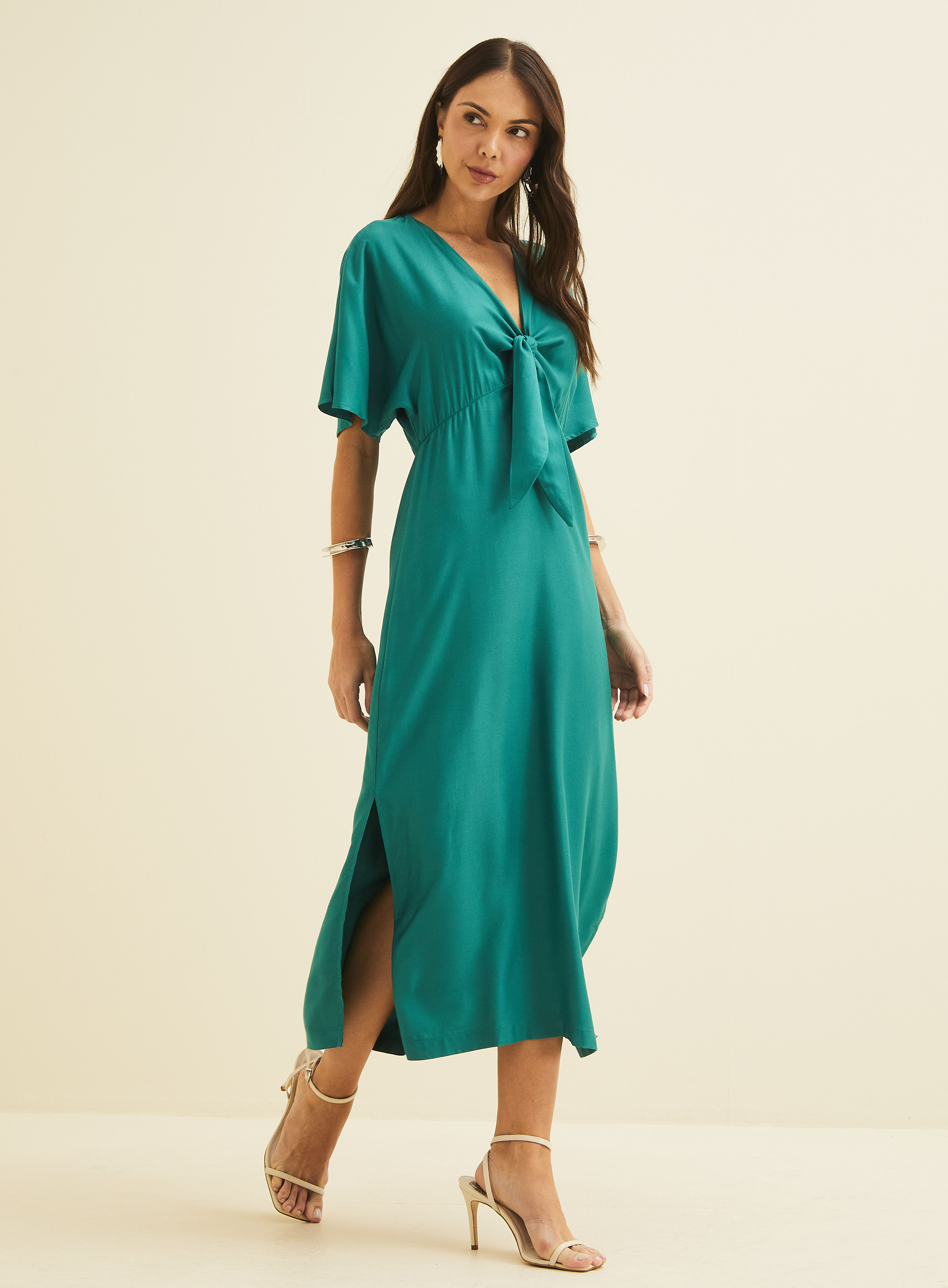 VESTIDO FORUM G BEGE AFFOGATO