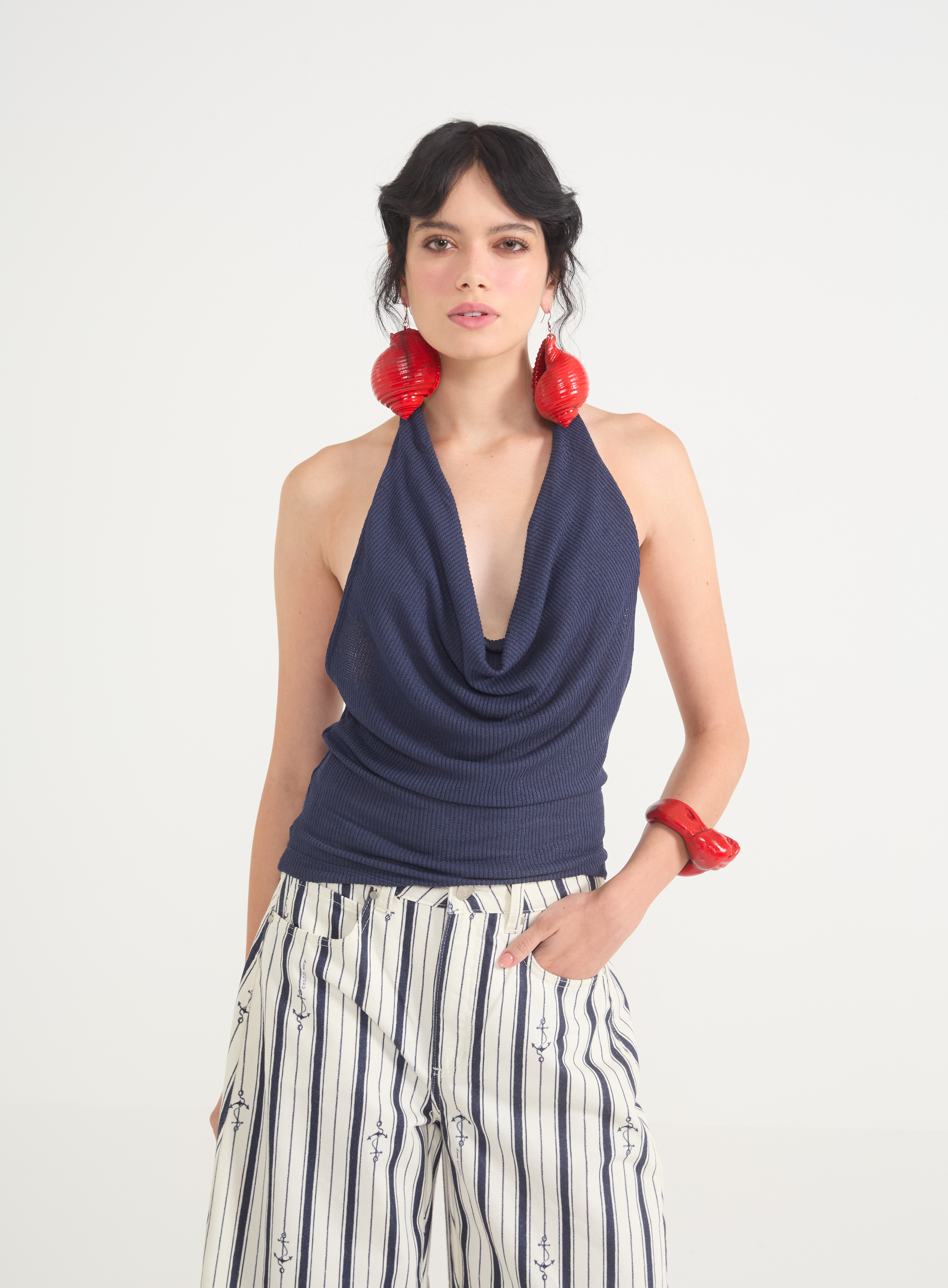 BLUSA COLCCI PP AZUL DARKNESS