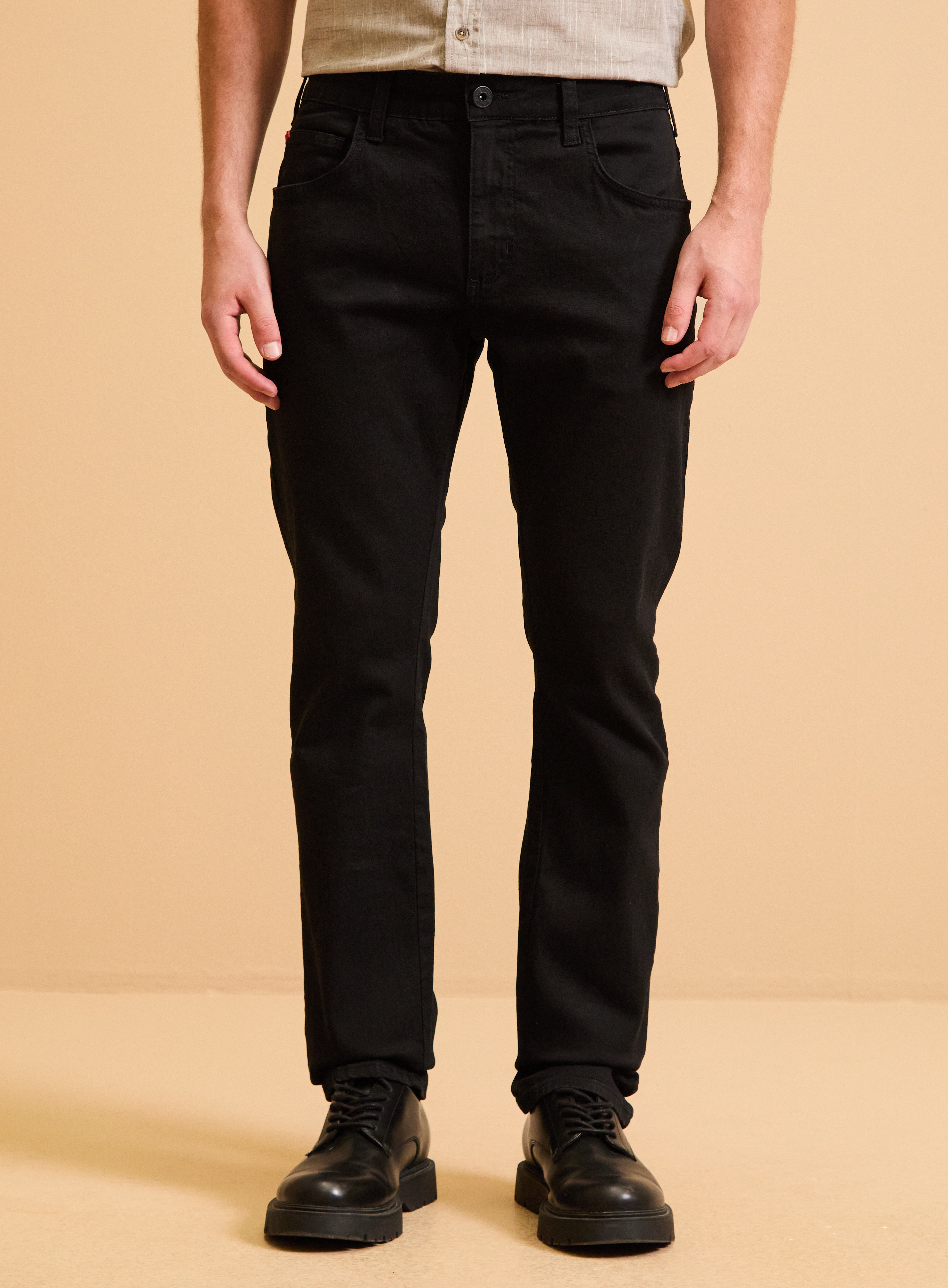 CALÇA JEANS PAUL SLIM 38 IND.PRETO