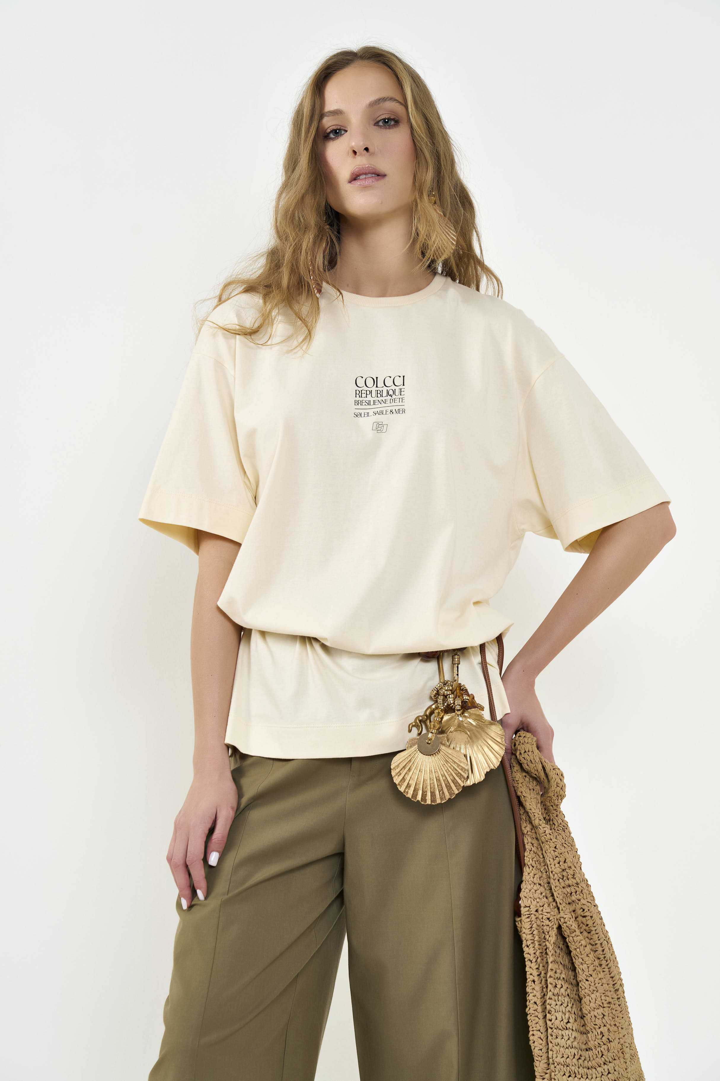 CAMISETA COLCCI M BEGE LEBLANC