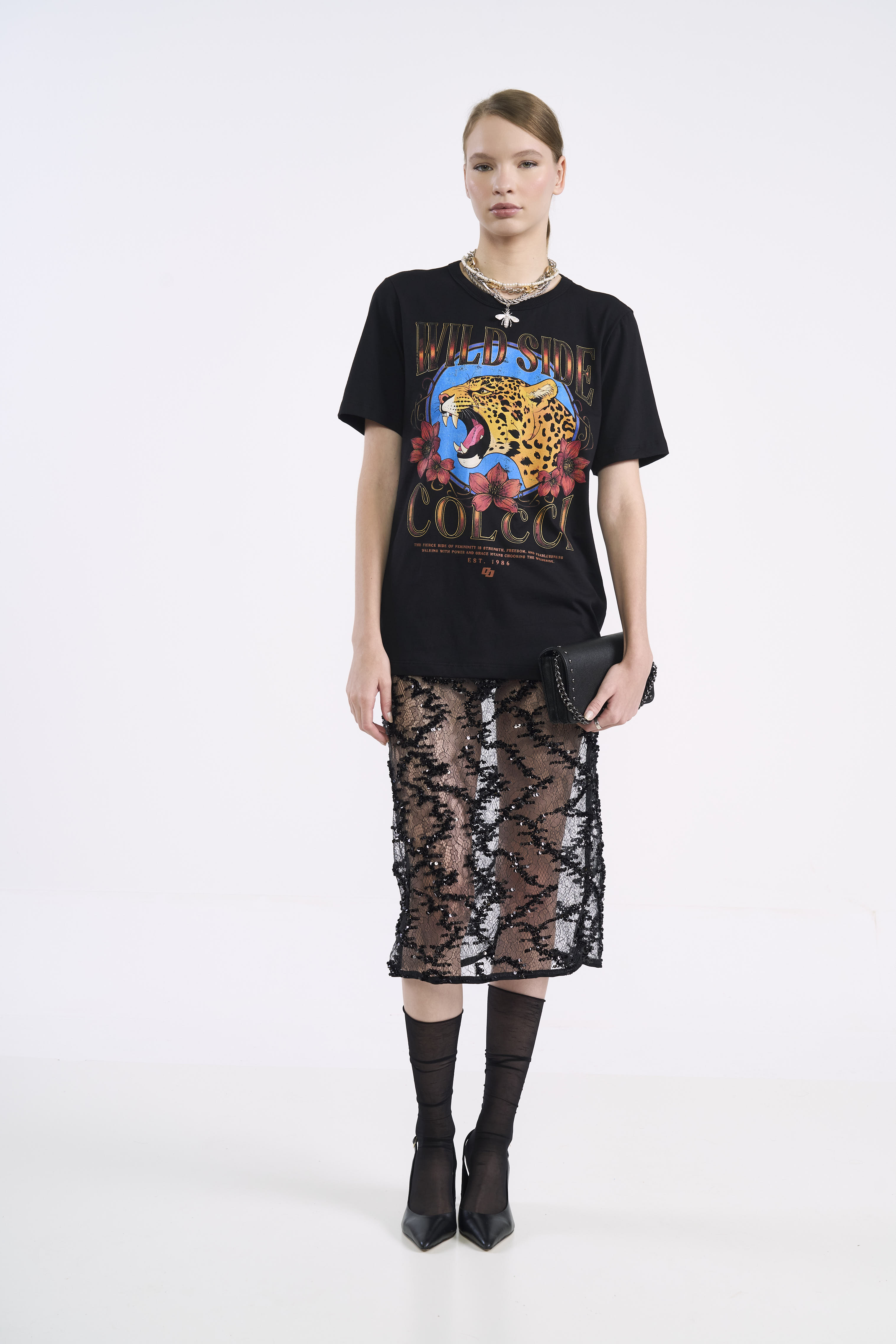 CAMISETA ESTAMPADA M PRETO