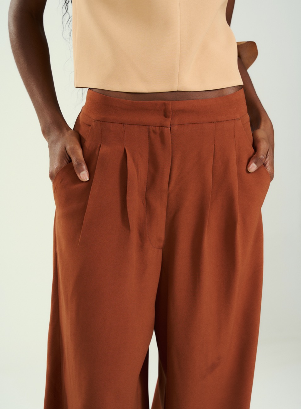CALÇA OPEN G BEGE ANDIROBA