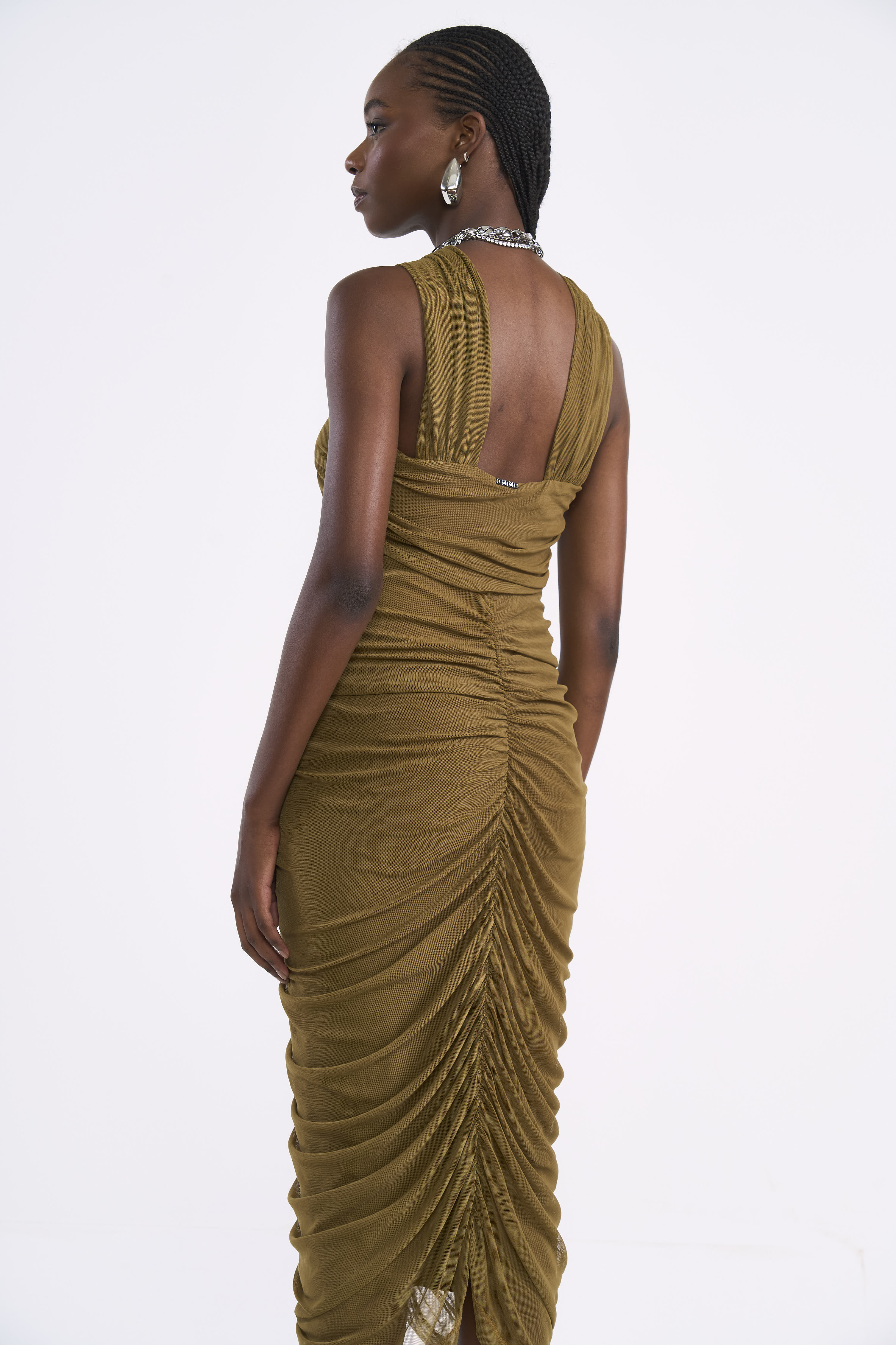 VESTIDO TULE G MARROM CUMARU