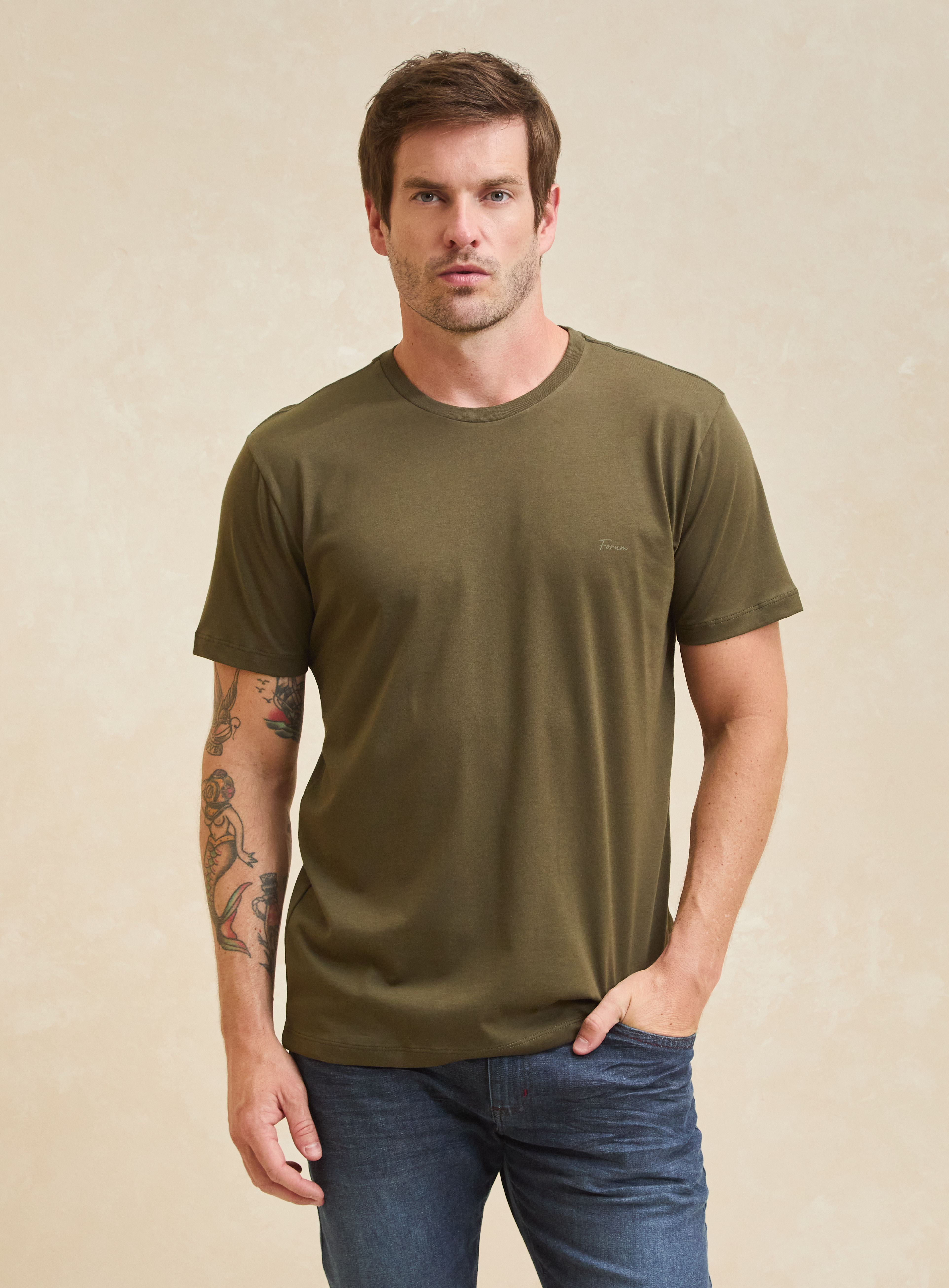 CAMISETA FORUM G CINZA FULIGEM