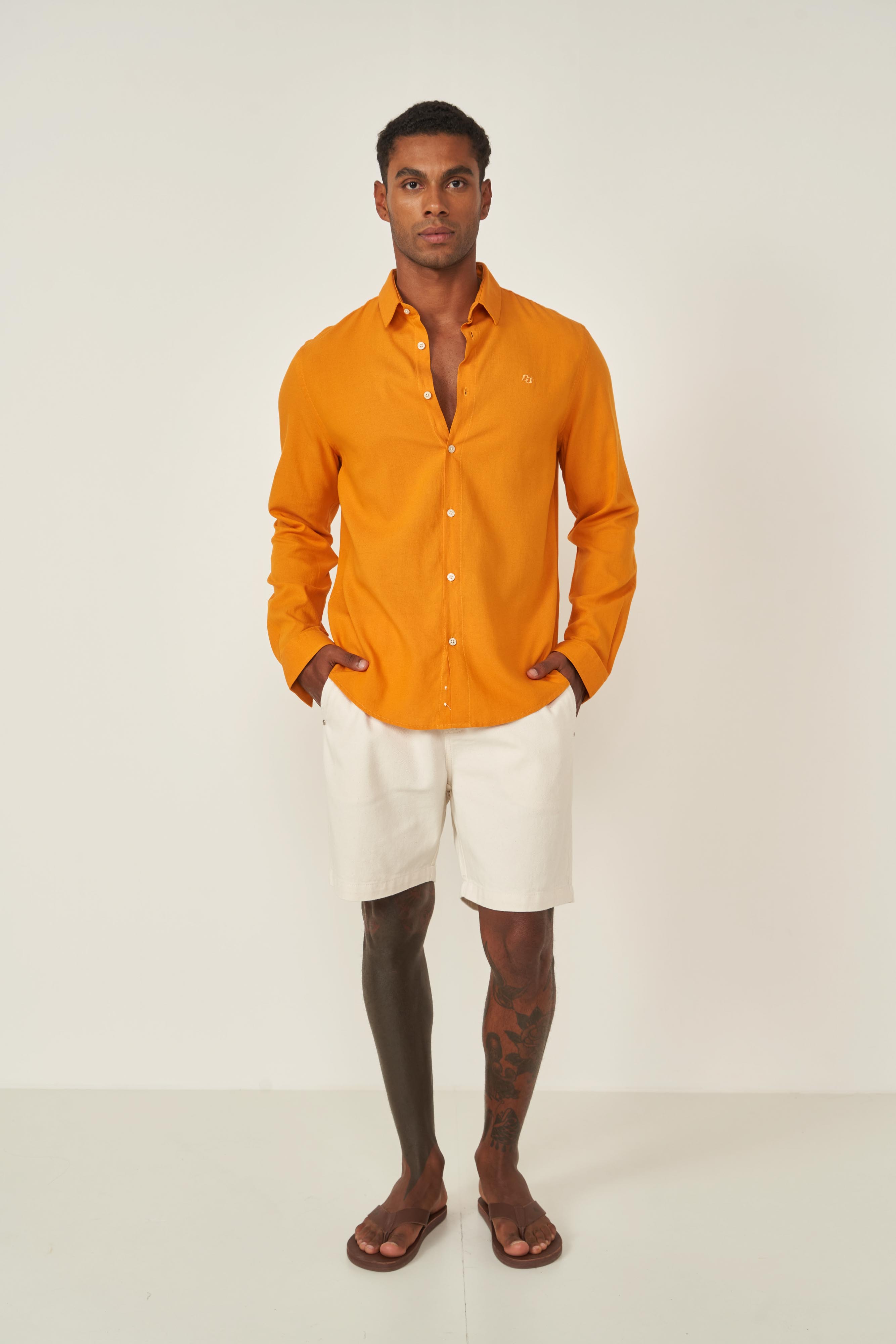 CAMISA LINHO RELAX XGG VERDE JIBOIA