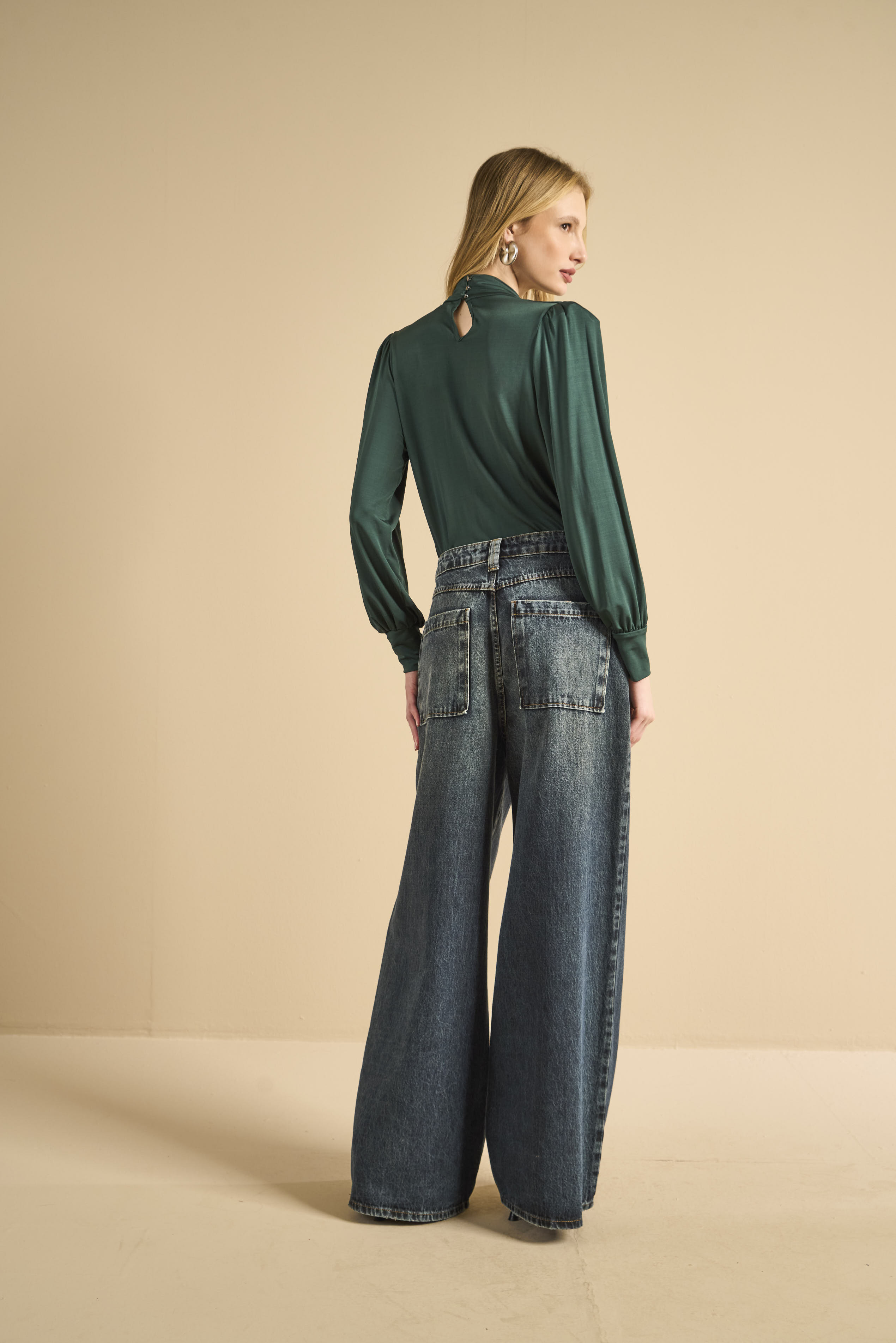 CALÇA JEANS BAGGY 40 INDIGO