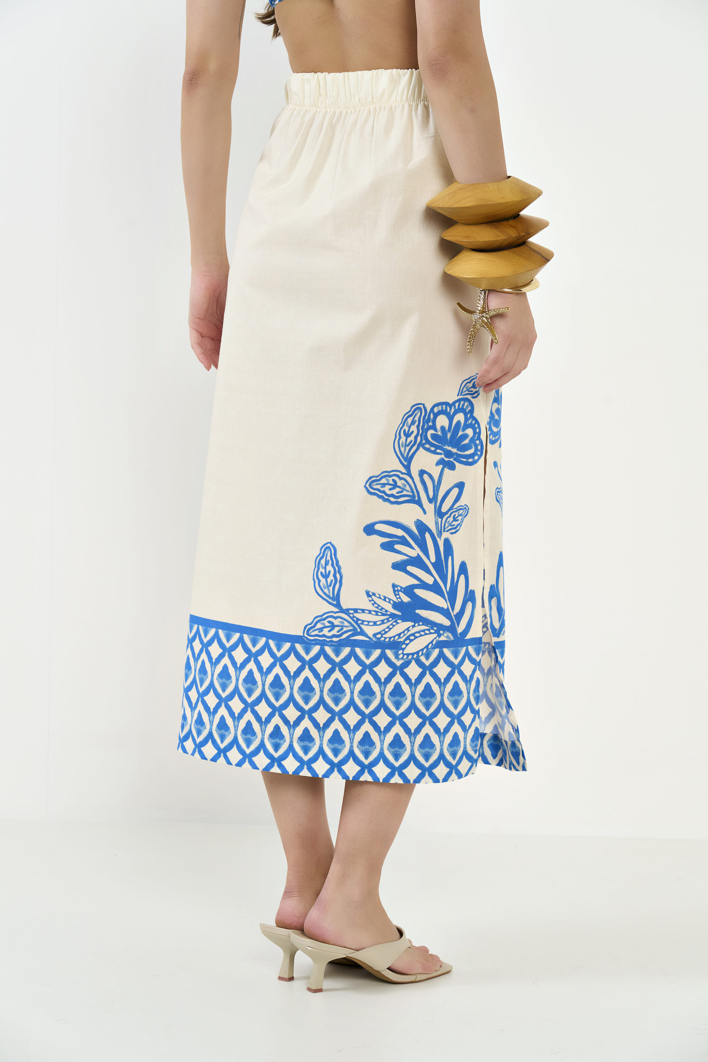 SAIA ESTAMPADA M JARDIM AZUL II