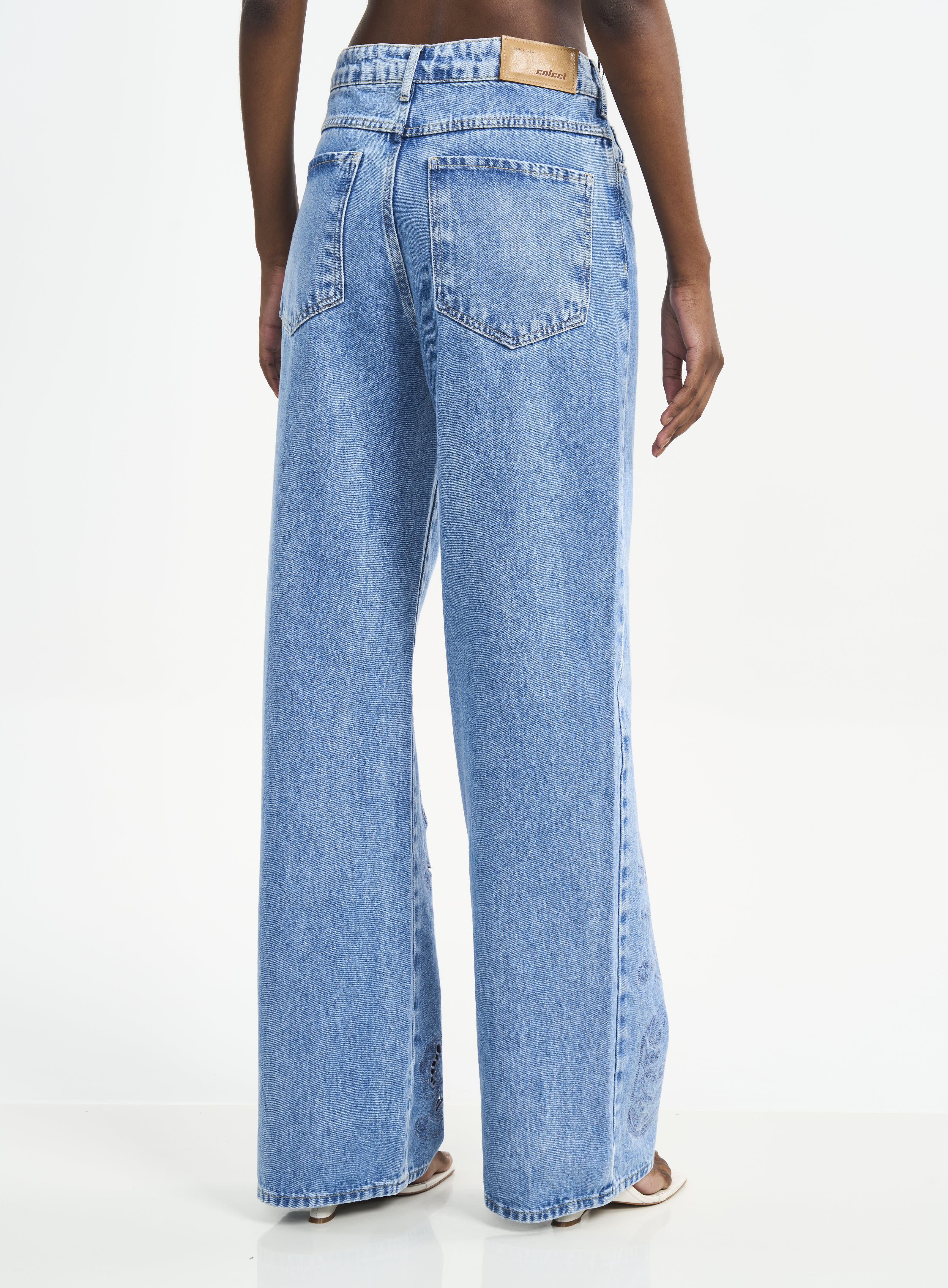 CALÇA JEANS JULIETTE BORDADA 36 INDIGO