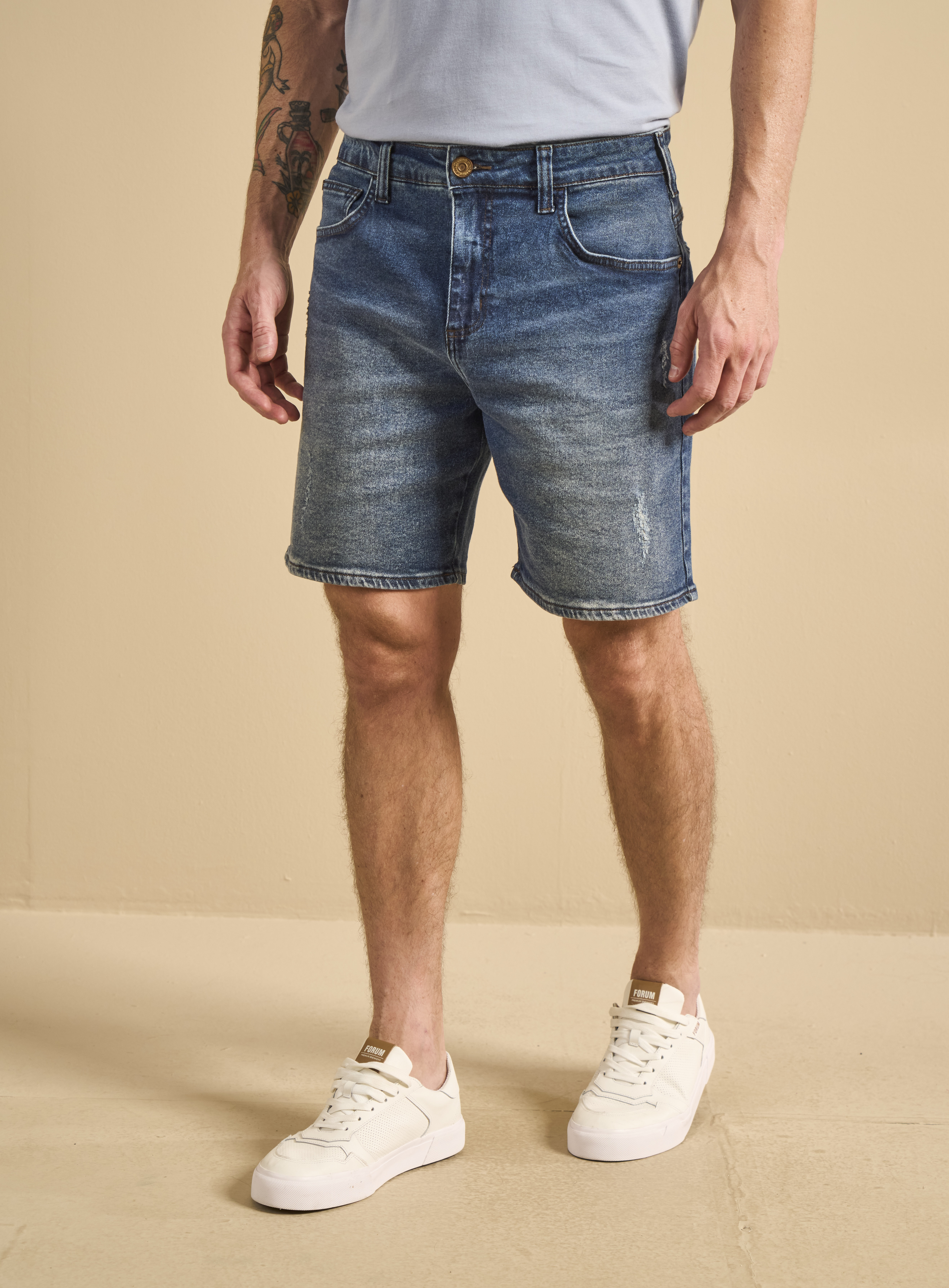 BERMUDA JEANS DOM 42 INDIGO