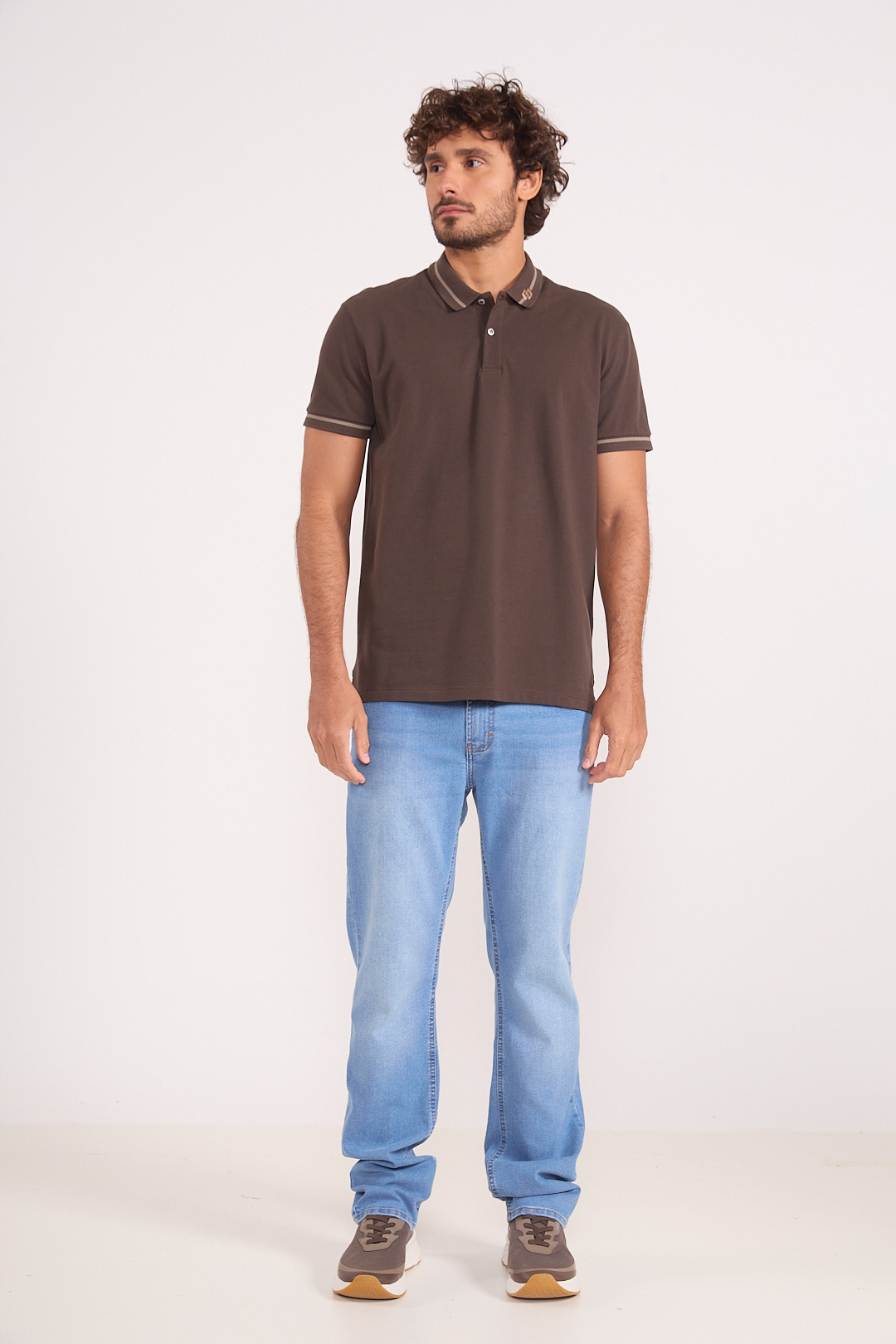 POLO COLCCI M MARROM COCONUT