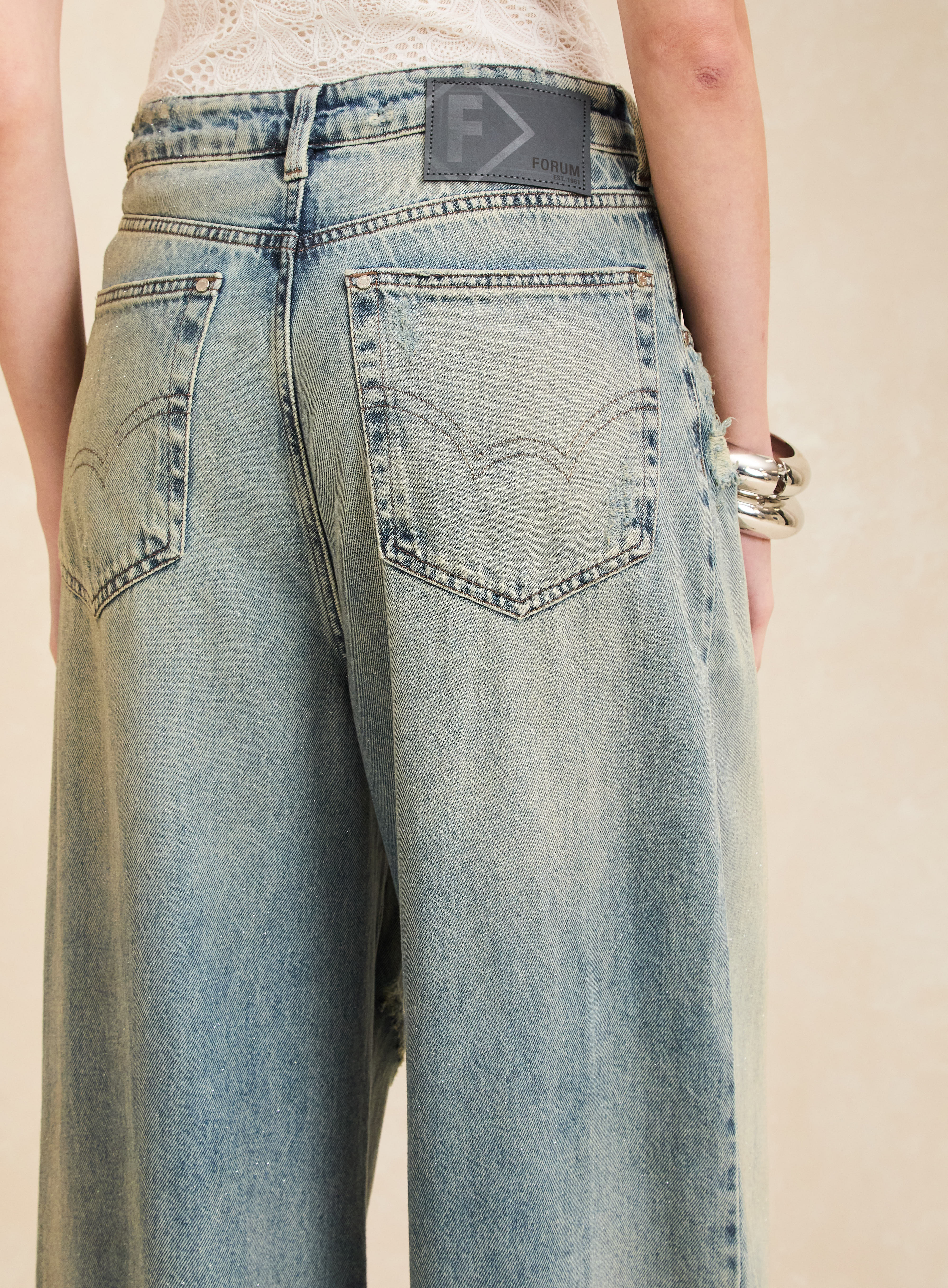 CALÇA JEANS BAGGY 36 INDIGO