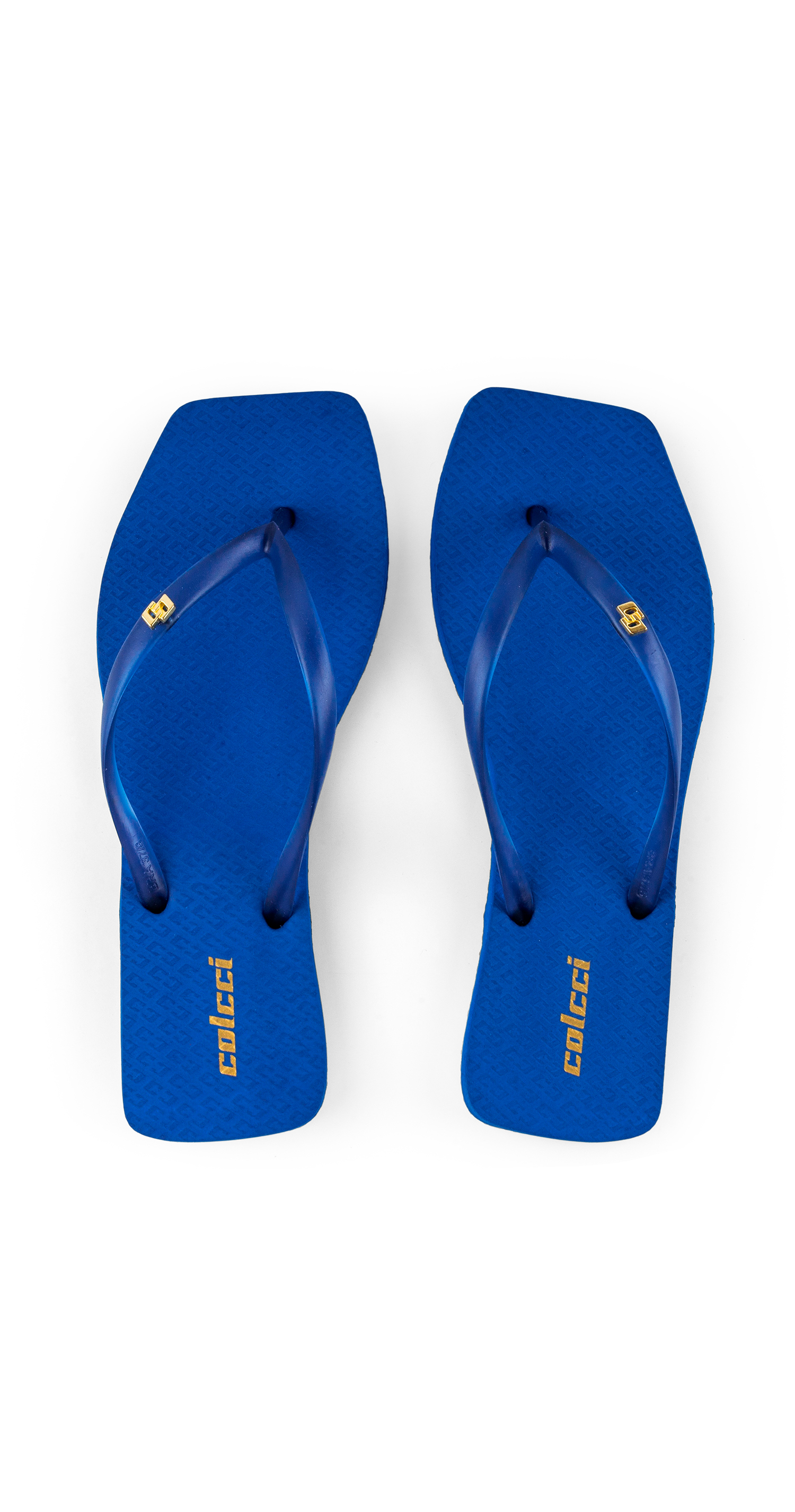 CHINELO FEM COLCCI METAL 33-34 AZUL BOUCHER