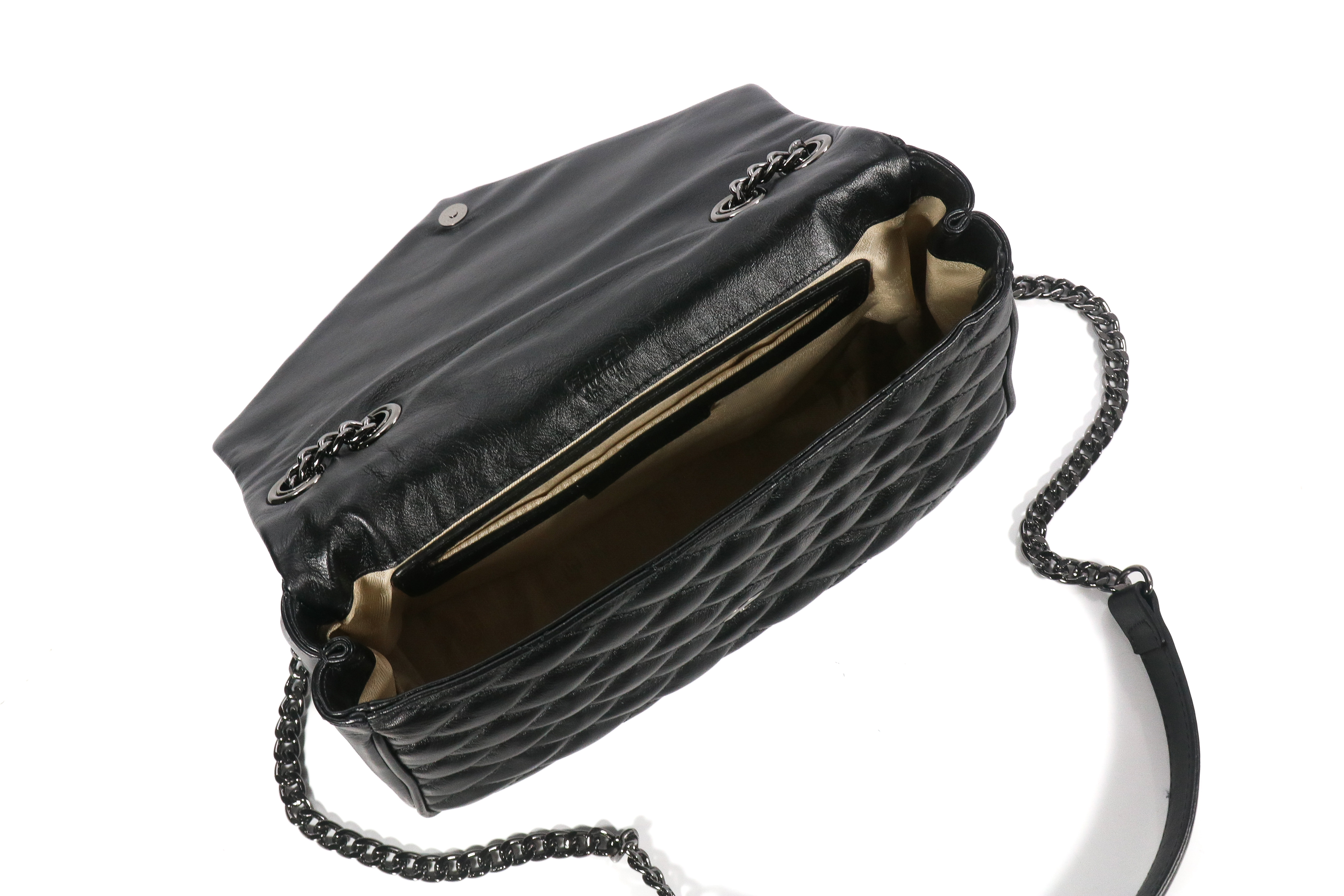 BOLSA COLCCI SHOULDER KATE COURO U PRETO