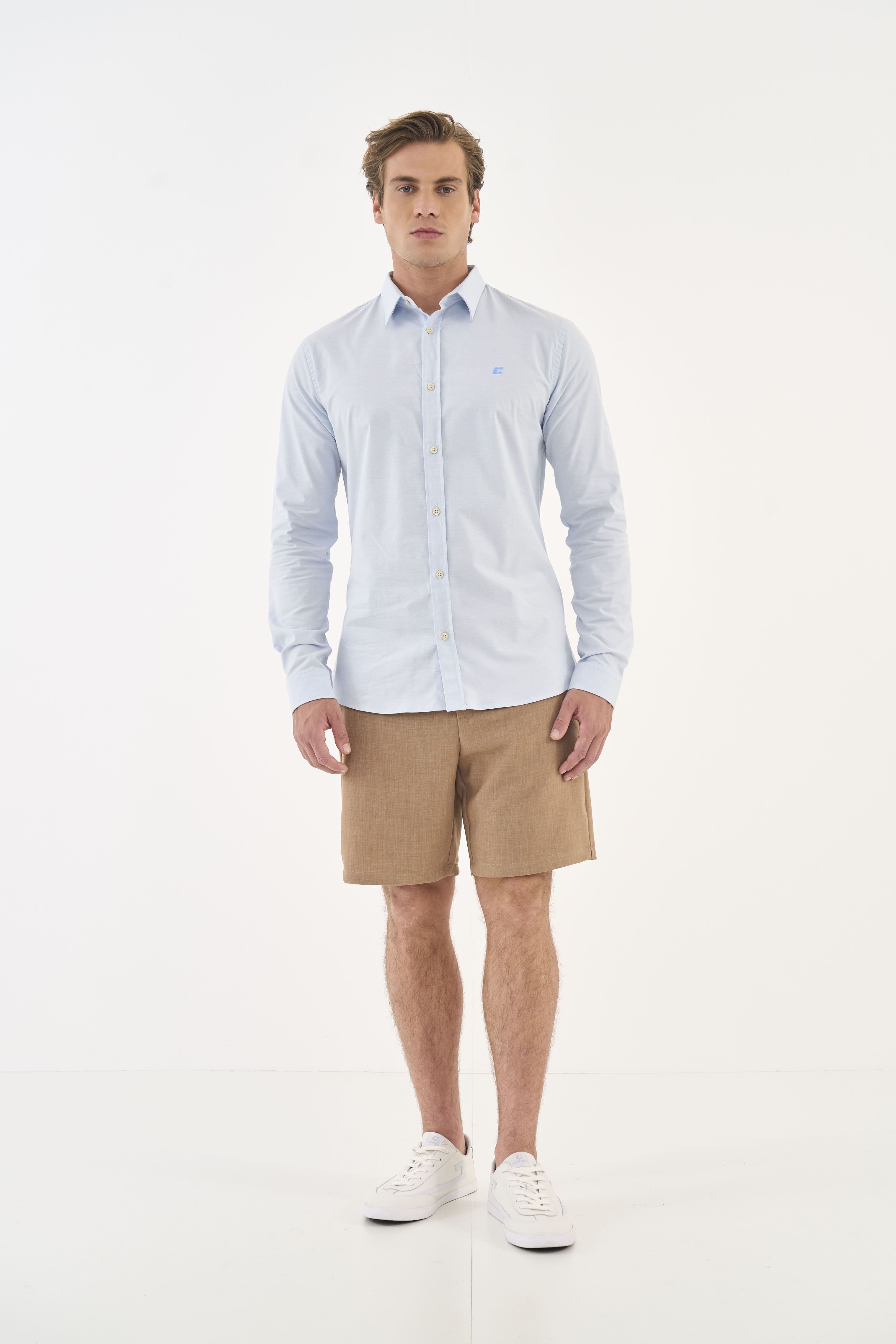 CAMISA WORK FIT G AZUL CASHMERE