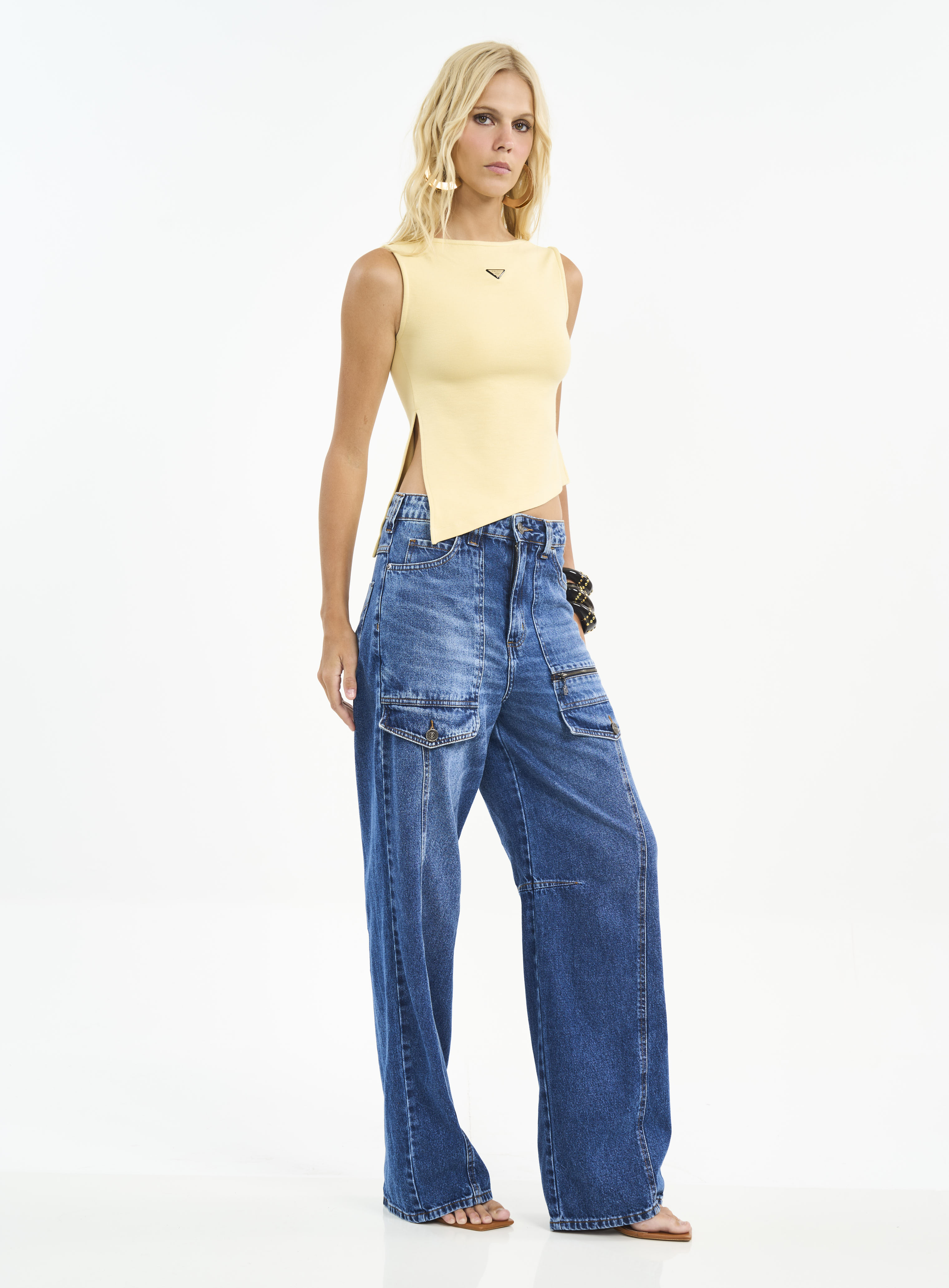 BLUSA COLCCI M AMARELO SOLENE