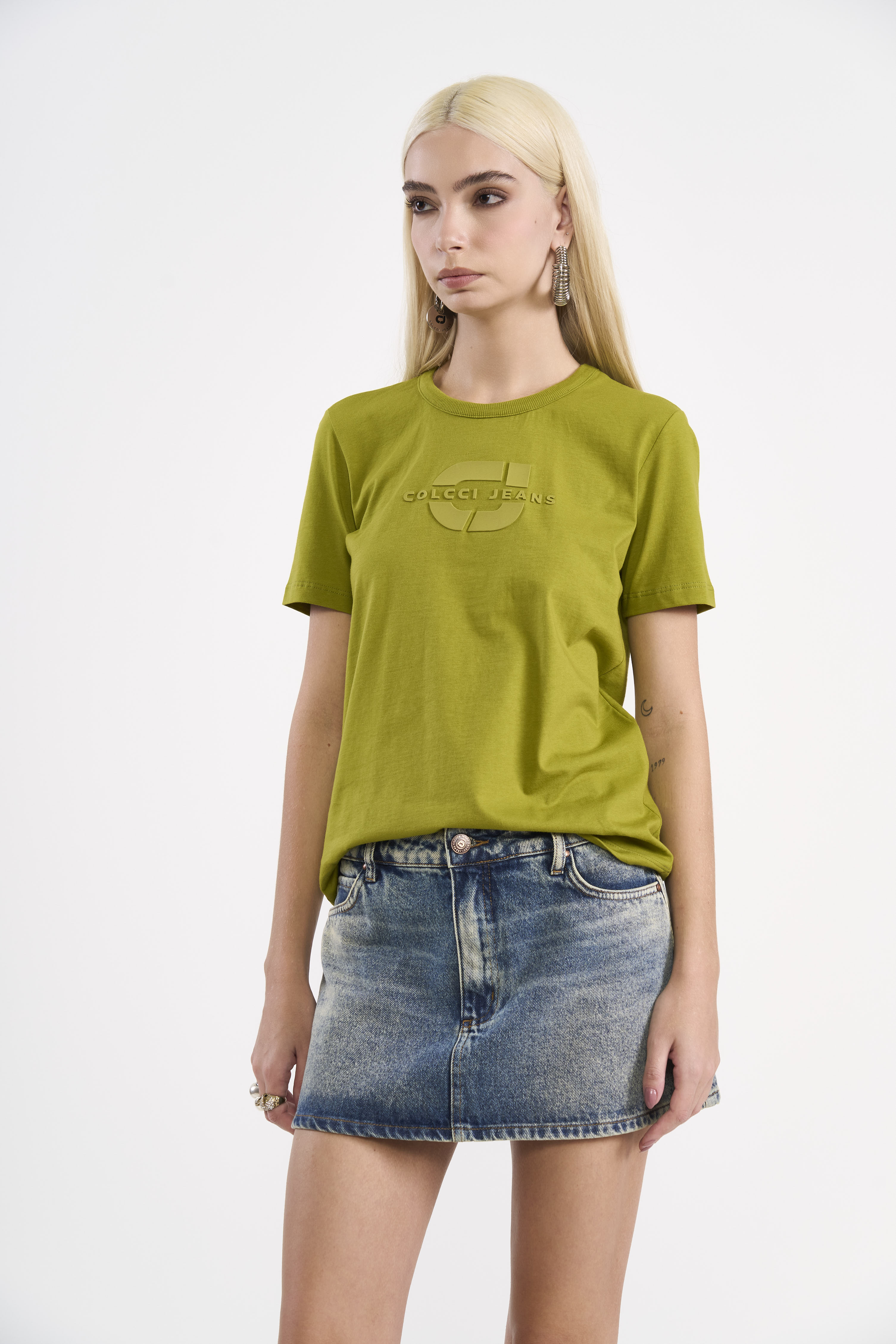 CAMISETA COLCCI JEANS GG VERDE BOOK