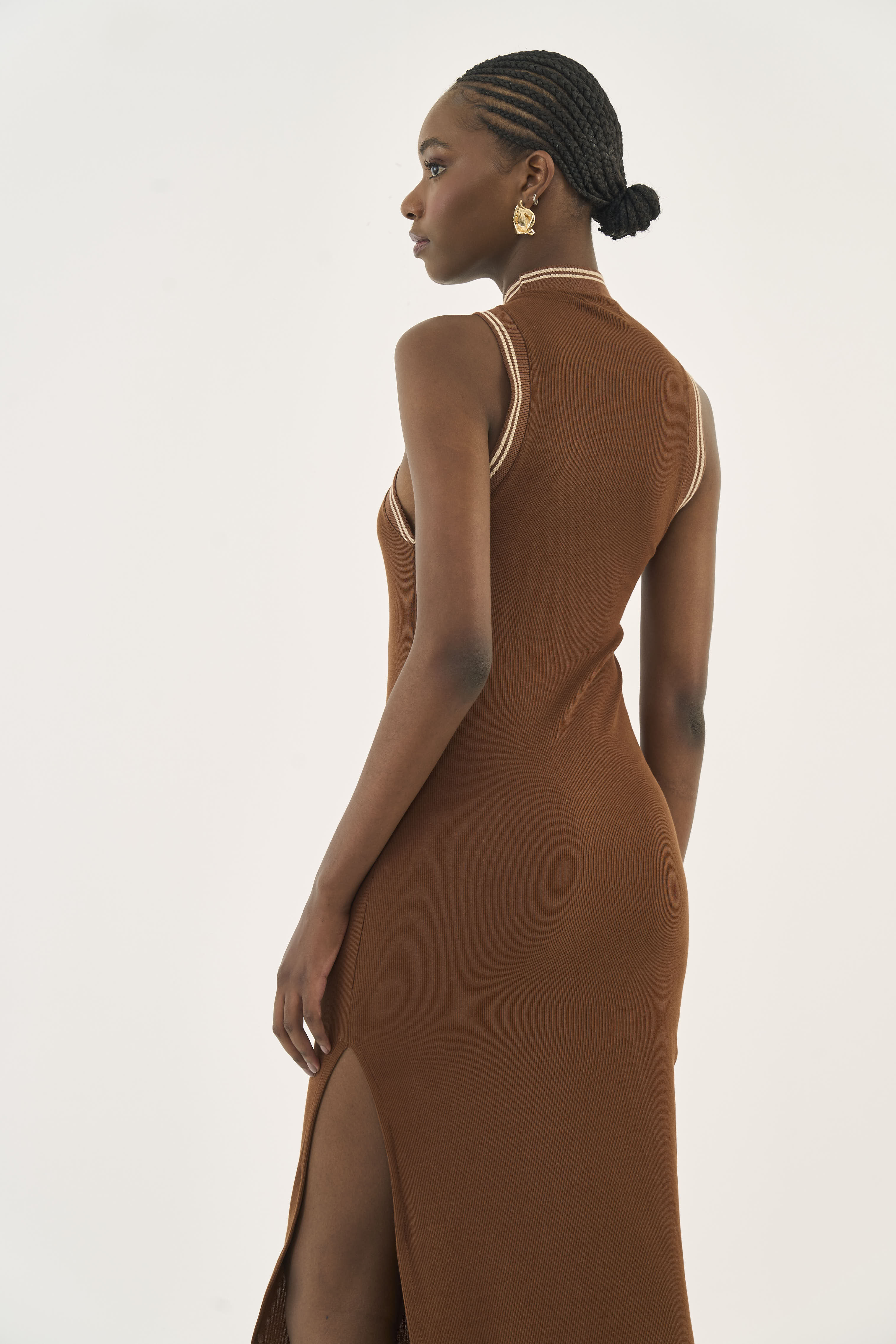 VESTIDO COLCCI P MARROM CARVALHO