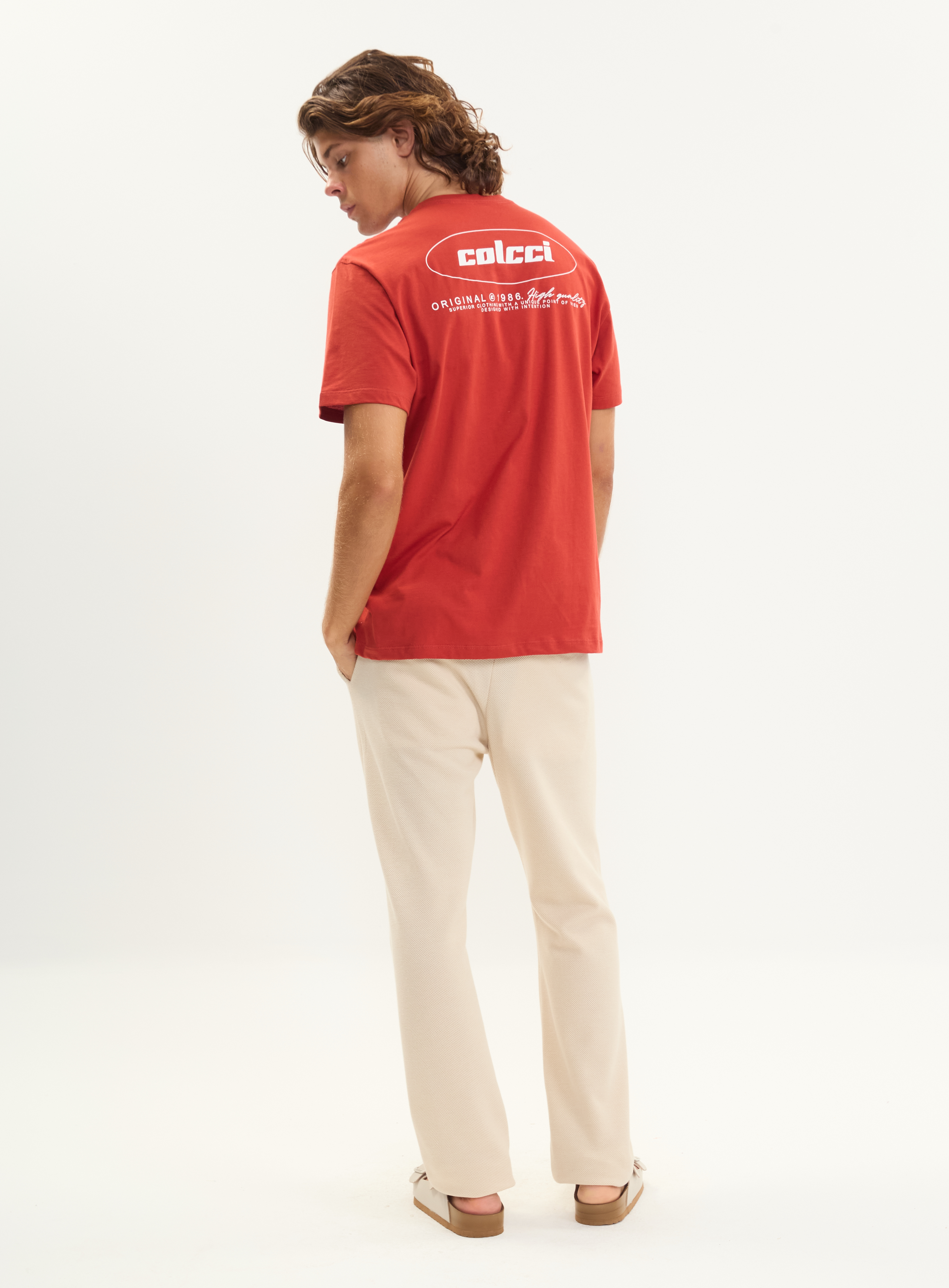 CAMISETA COLCCI GG VERMELHO BORDALESA