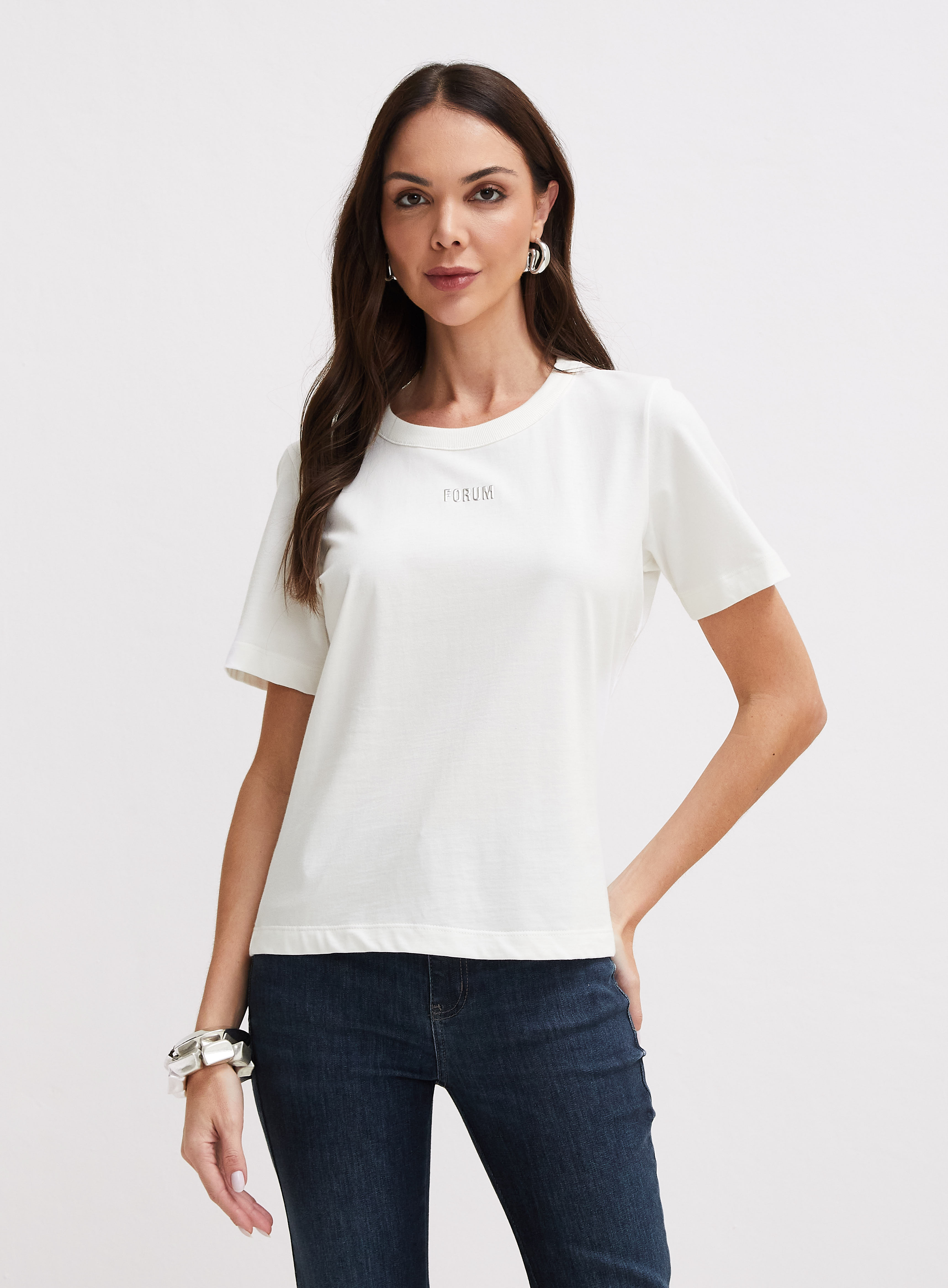 CAMISETA FORUM G MARROM IMBUIA