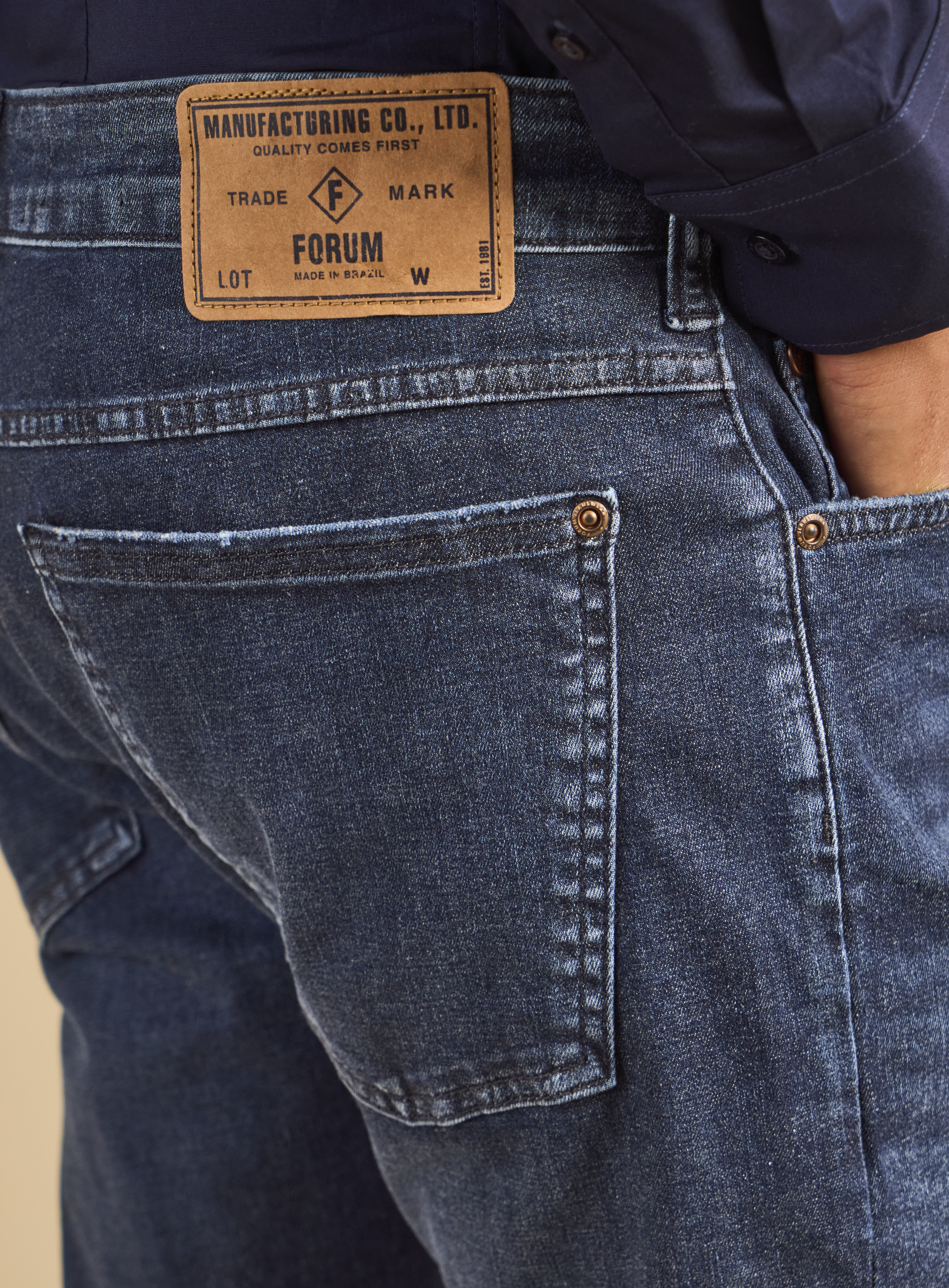 CALÇA JEANS PAUL SLIM 42 INDIGO