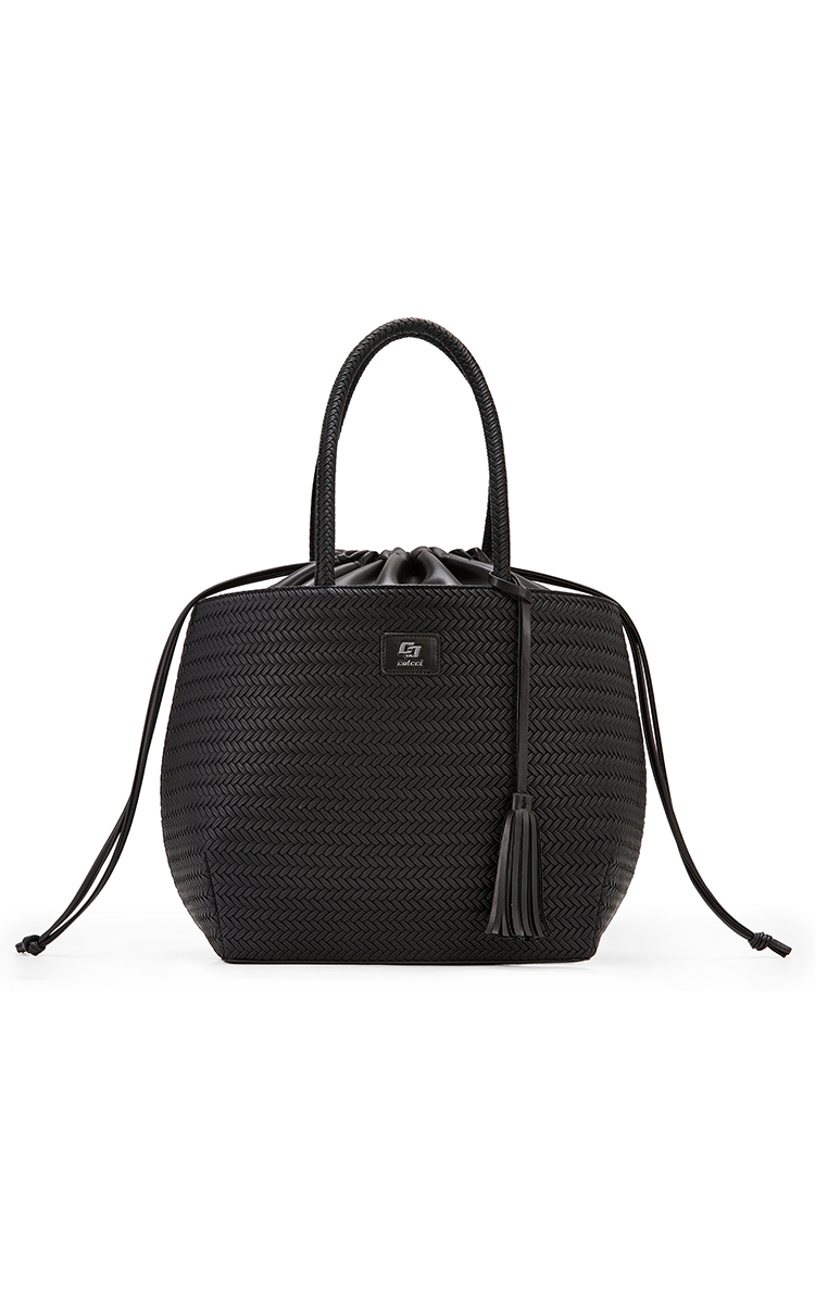 BOLSA COLCCI FEM BUCKET TRESSE U PRETO