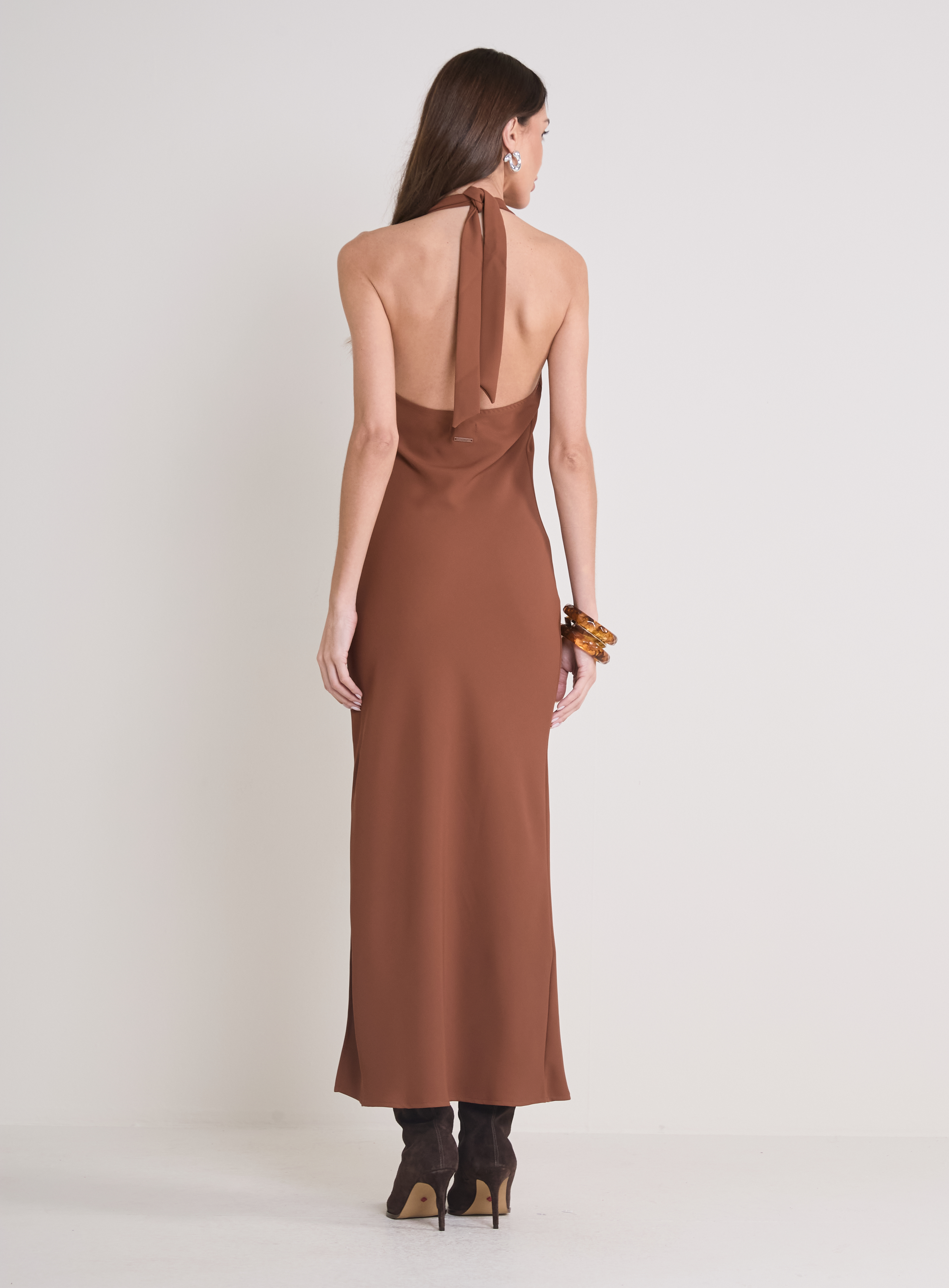 VESTIDO FORUM G MARROM IMBUIA
