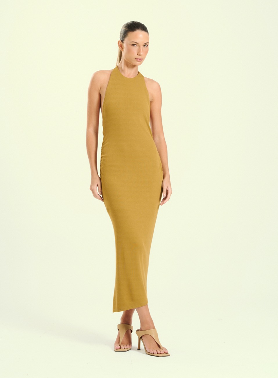 VESTIDO OPEN GG PRETO