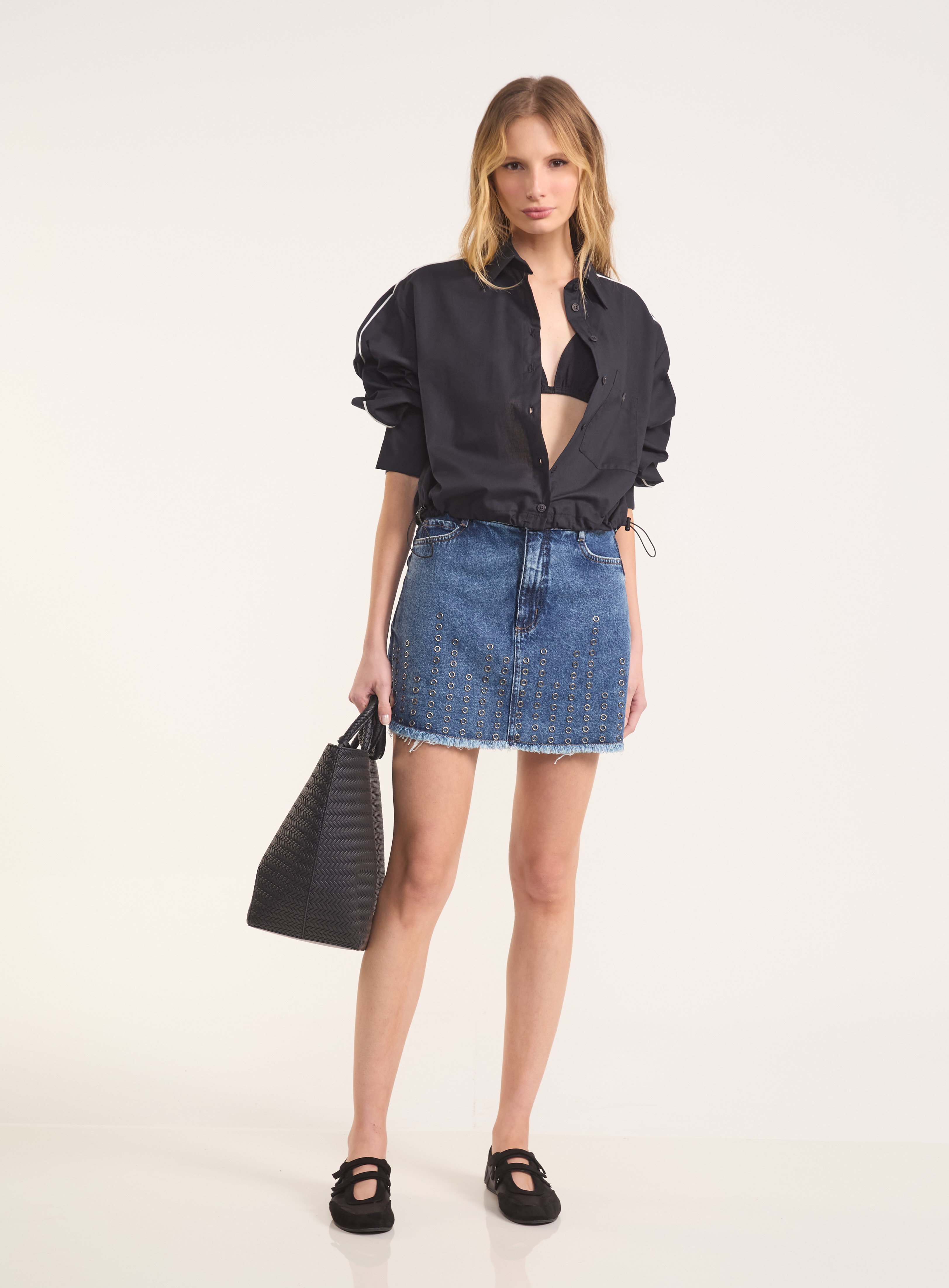 CAMISA COLCCI JEANS G PRETO