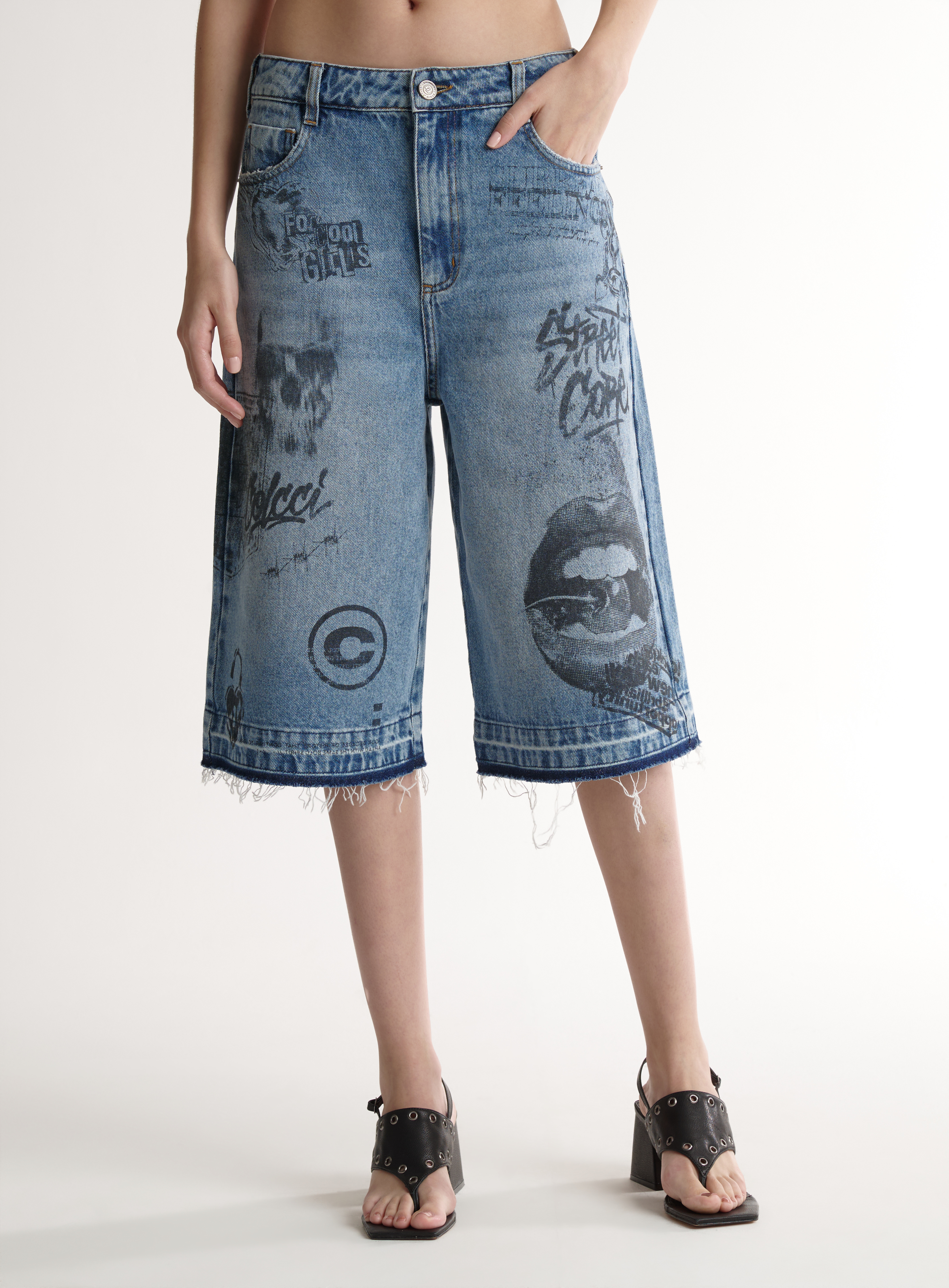 BERMUDA JEANS GIGI 34 INDIGO