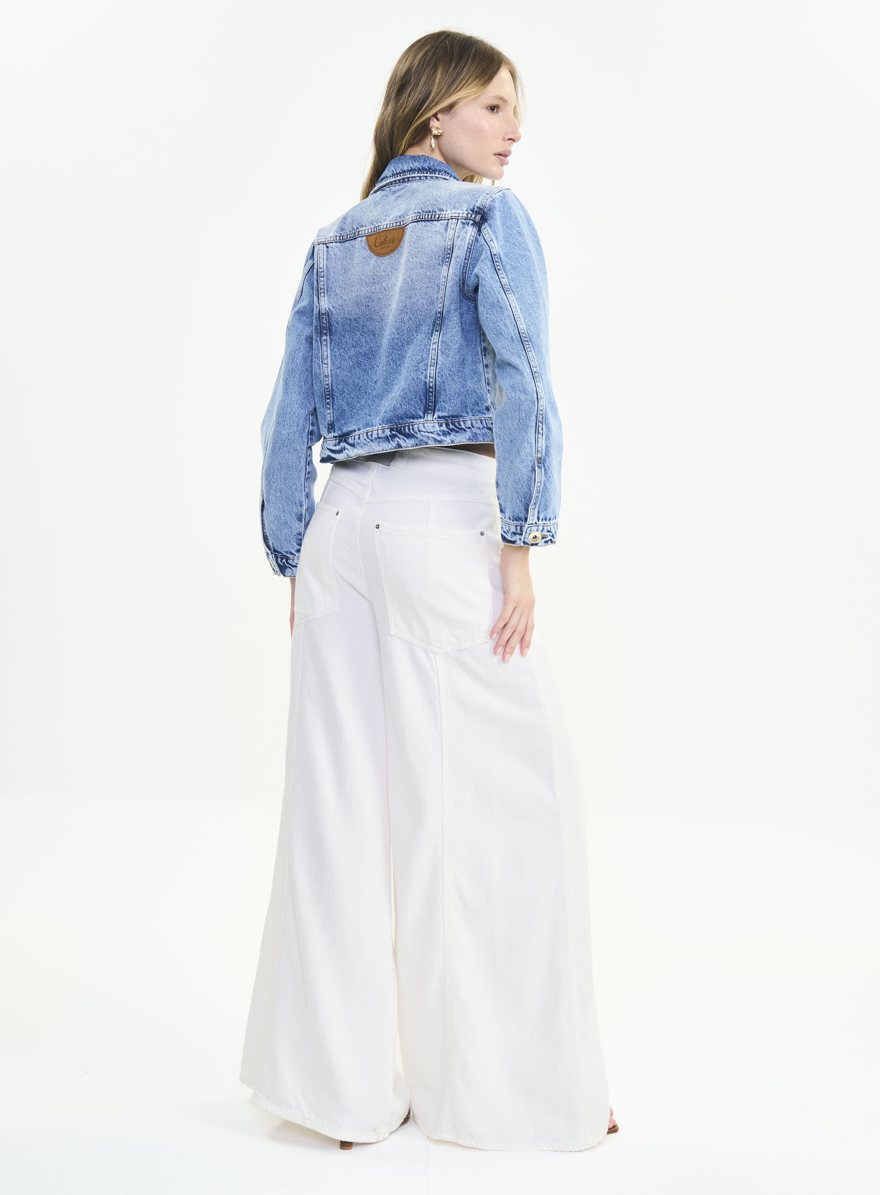 CALÇA SARJA BRUNA LOW 34 OFF SHELL