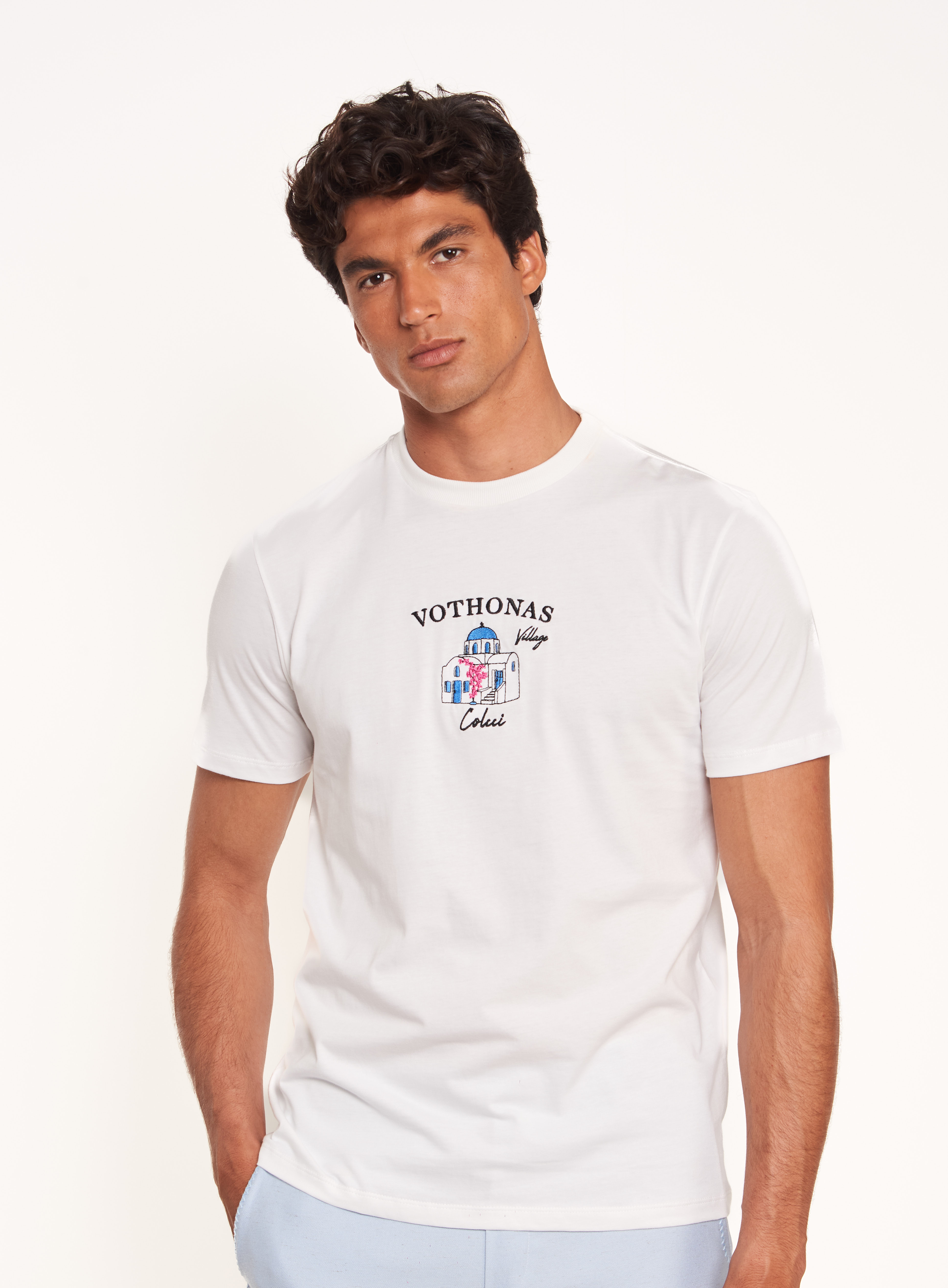 CAMISETA BORDADA GG OFF SHELL