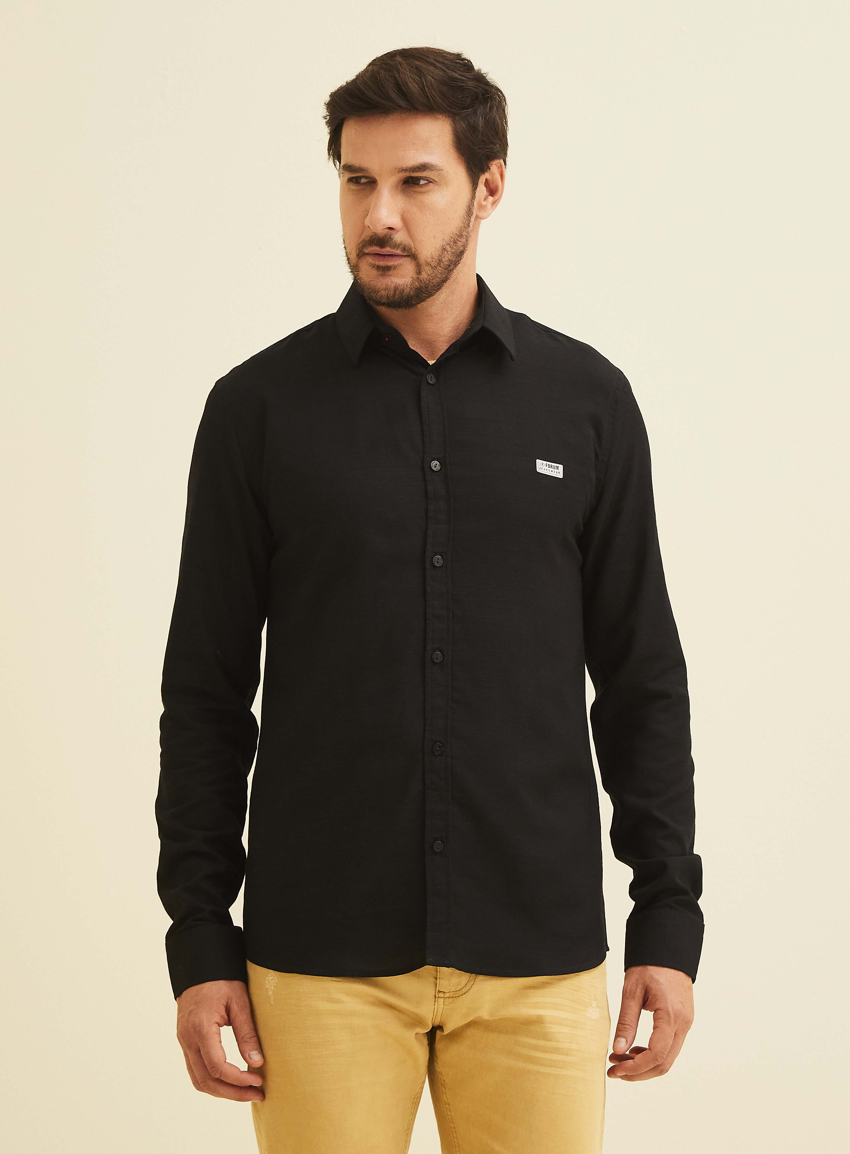 CAMISA SLIM FIT 4 PRETO
