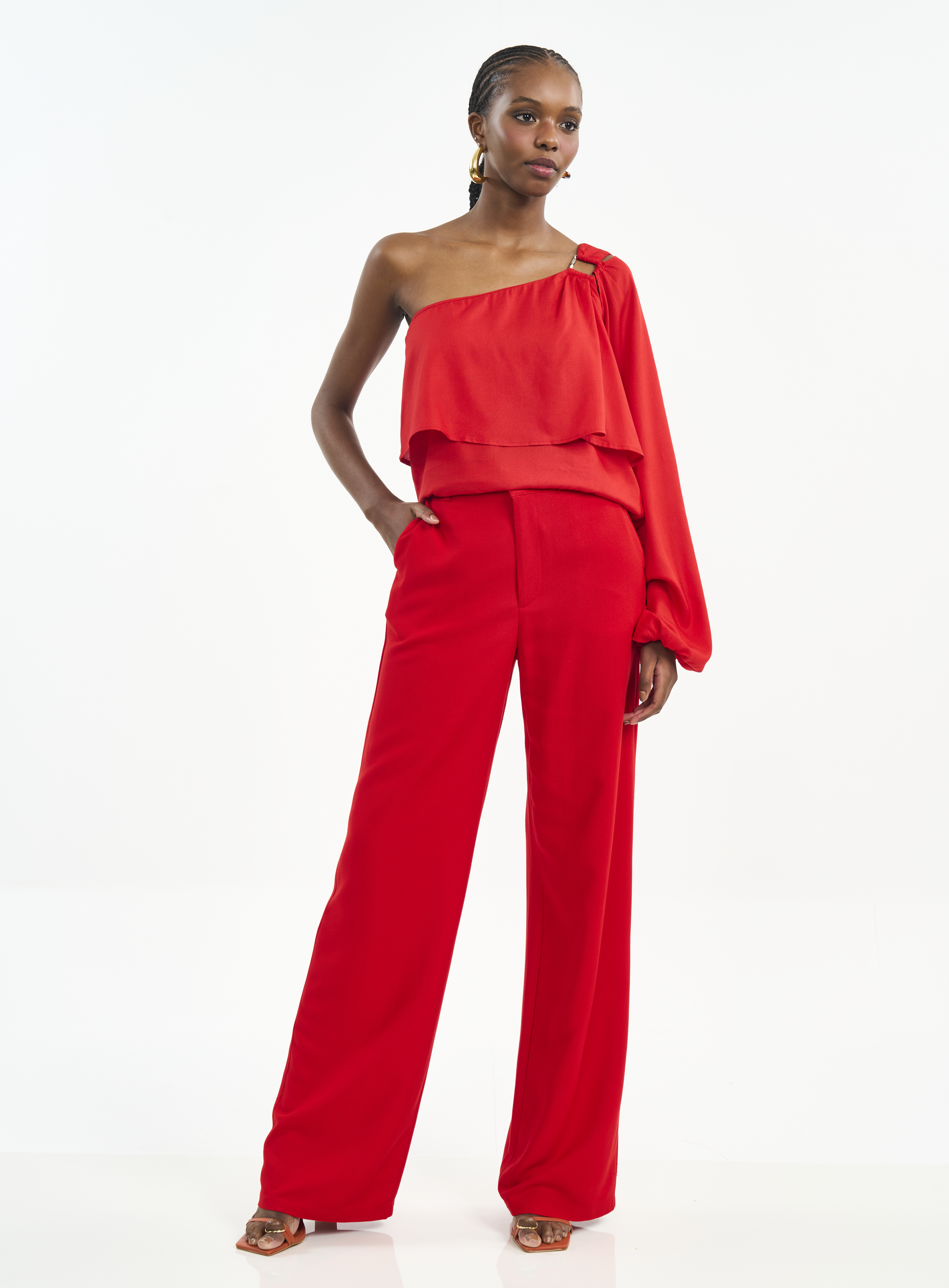 BLUSA COLCCI PP VERMELHO SPARKLY