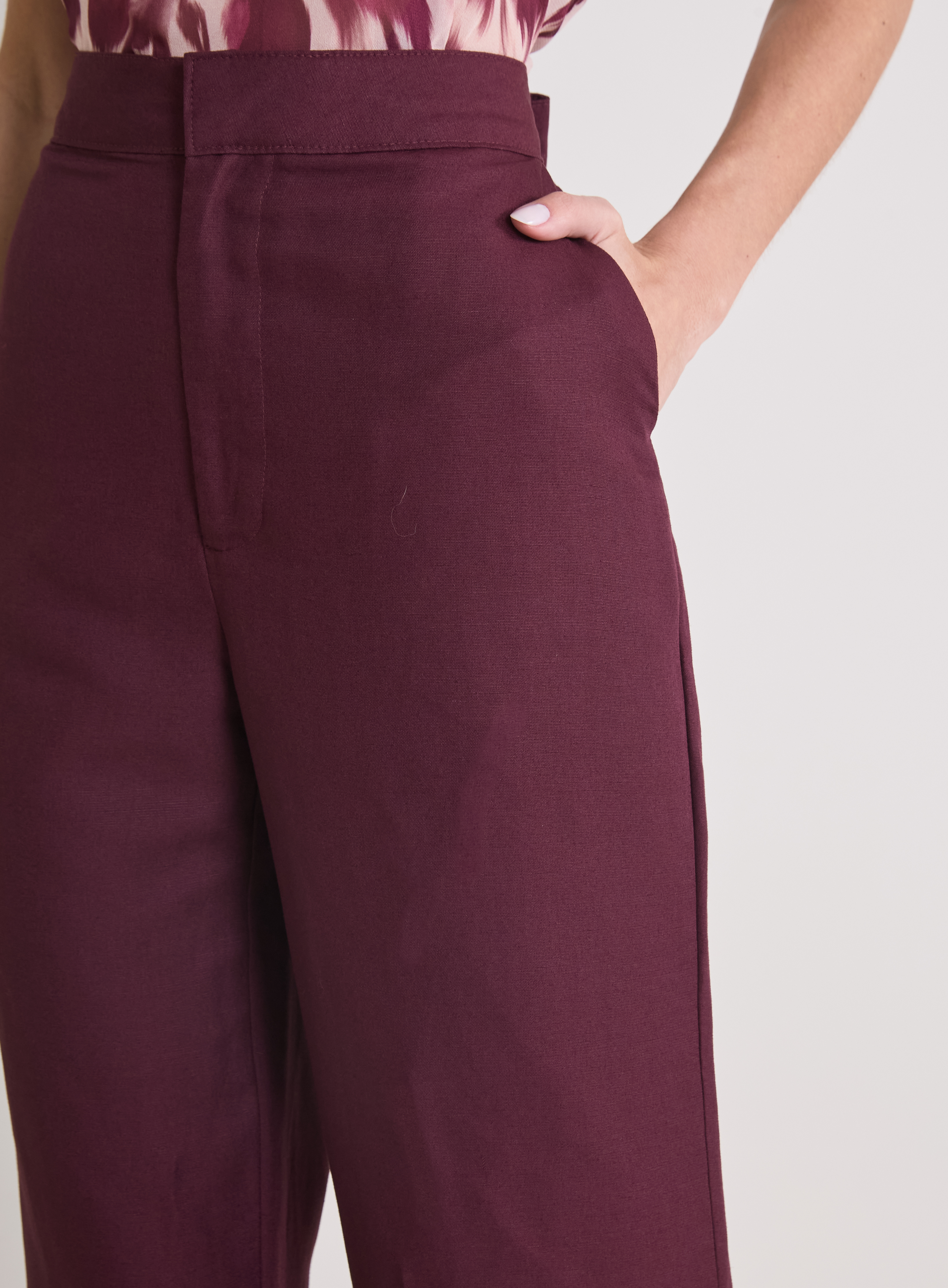CALÇA LINHO P BORDO DATE