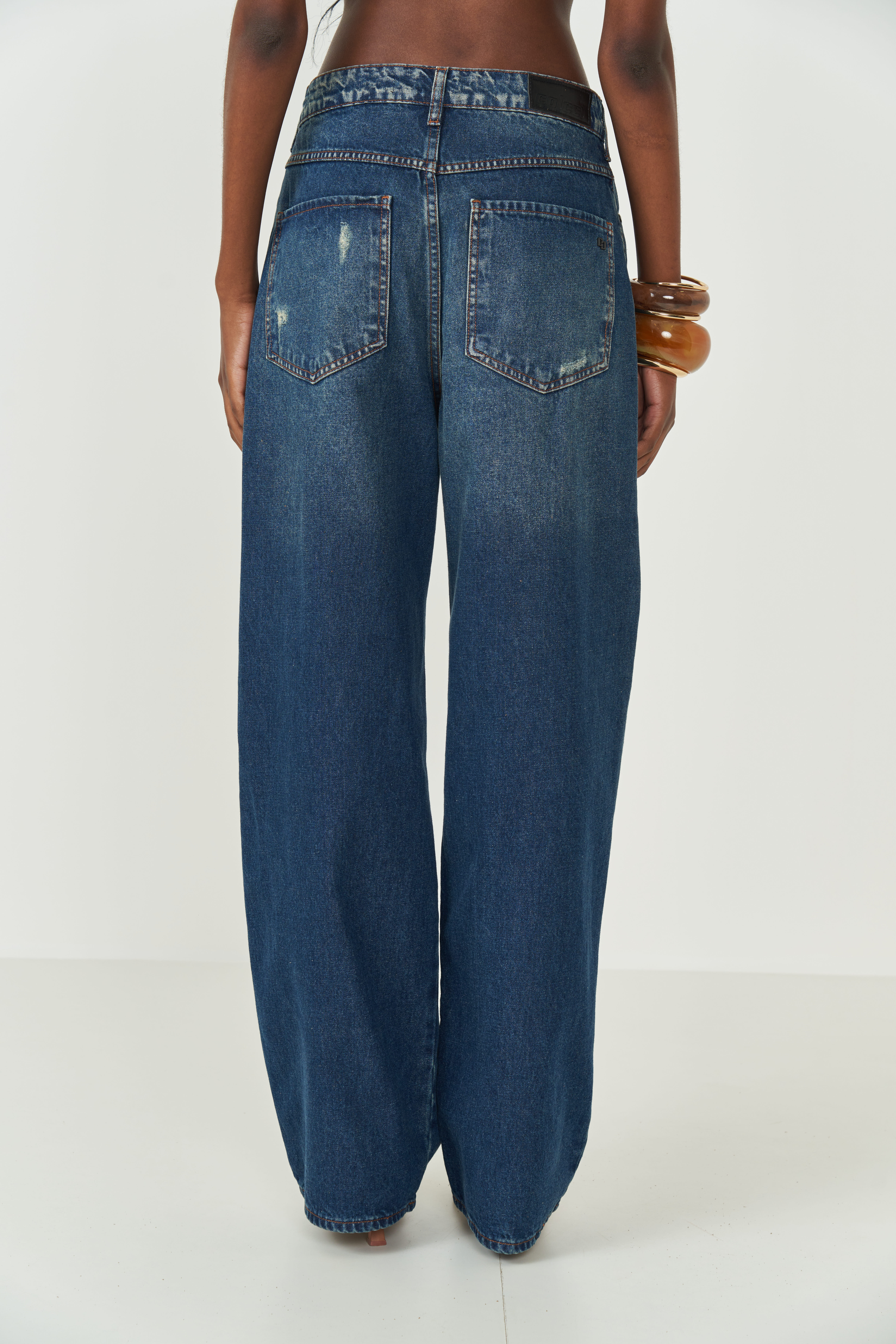 CALÇA JEANS BRUNA LOW 40 INDIGO