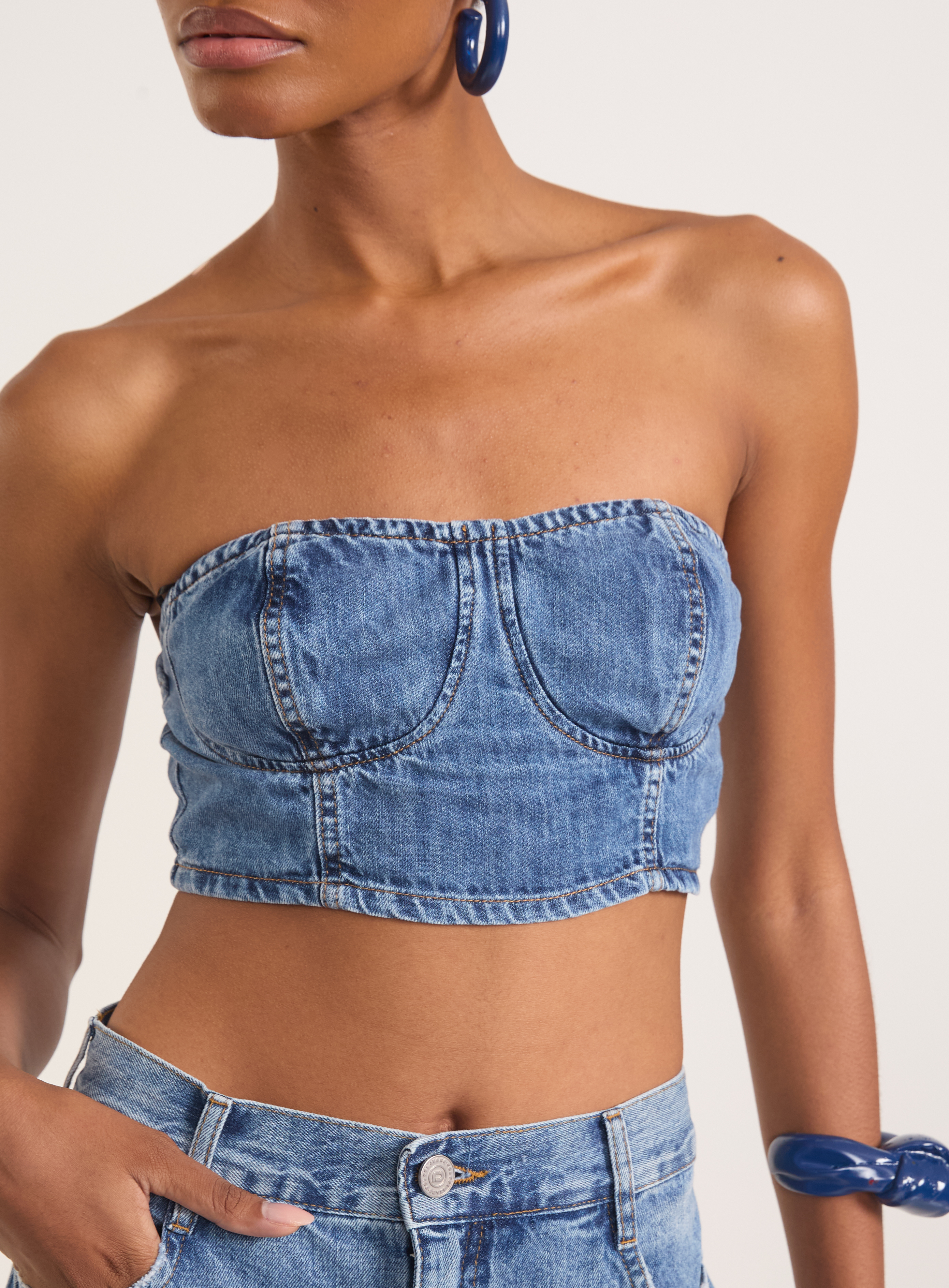 TOP JEANS M INDIGO