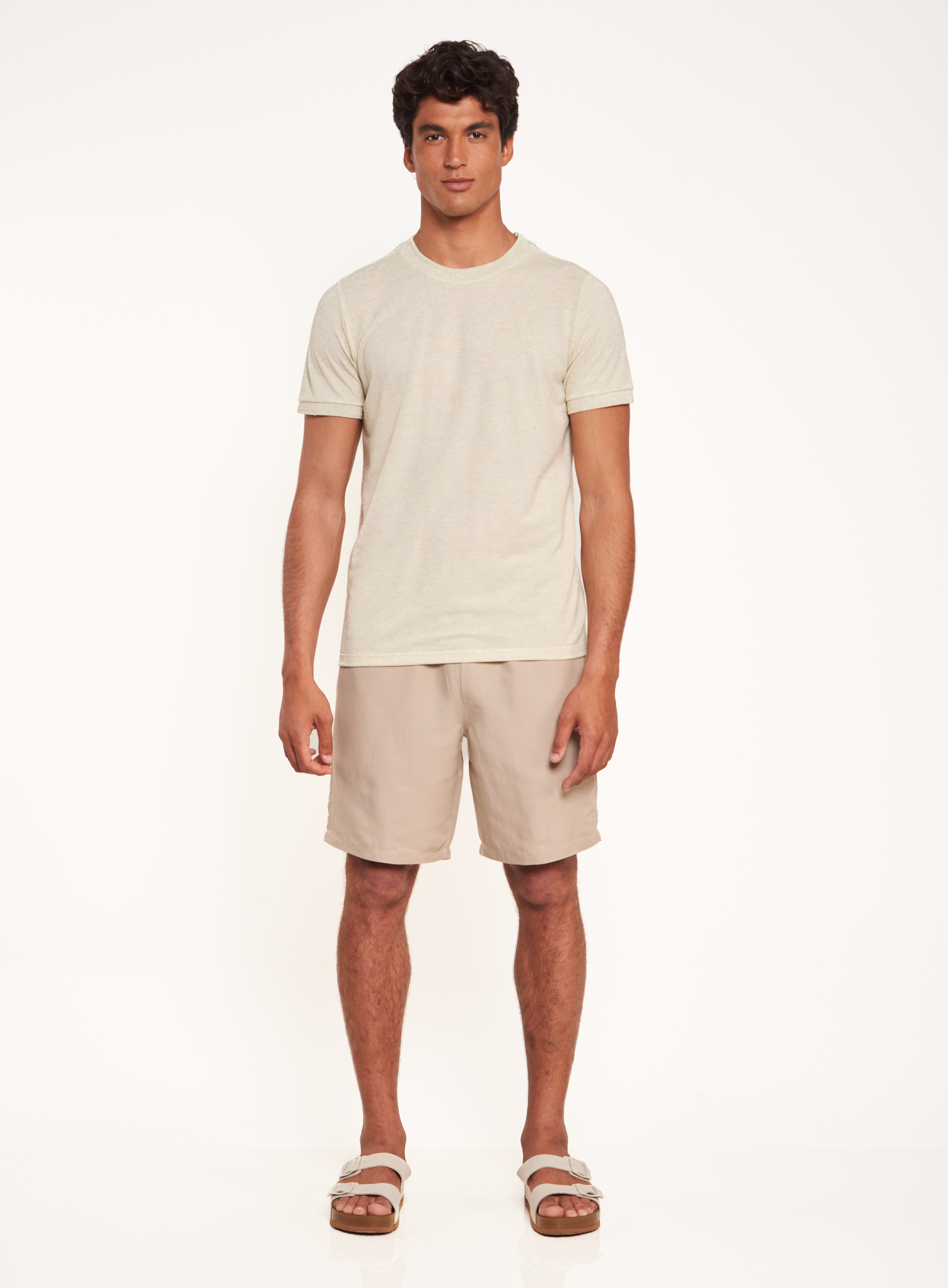 CAMISETA LINHO G BEGE ARUNA