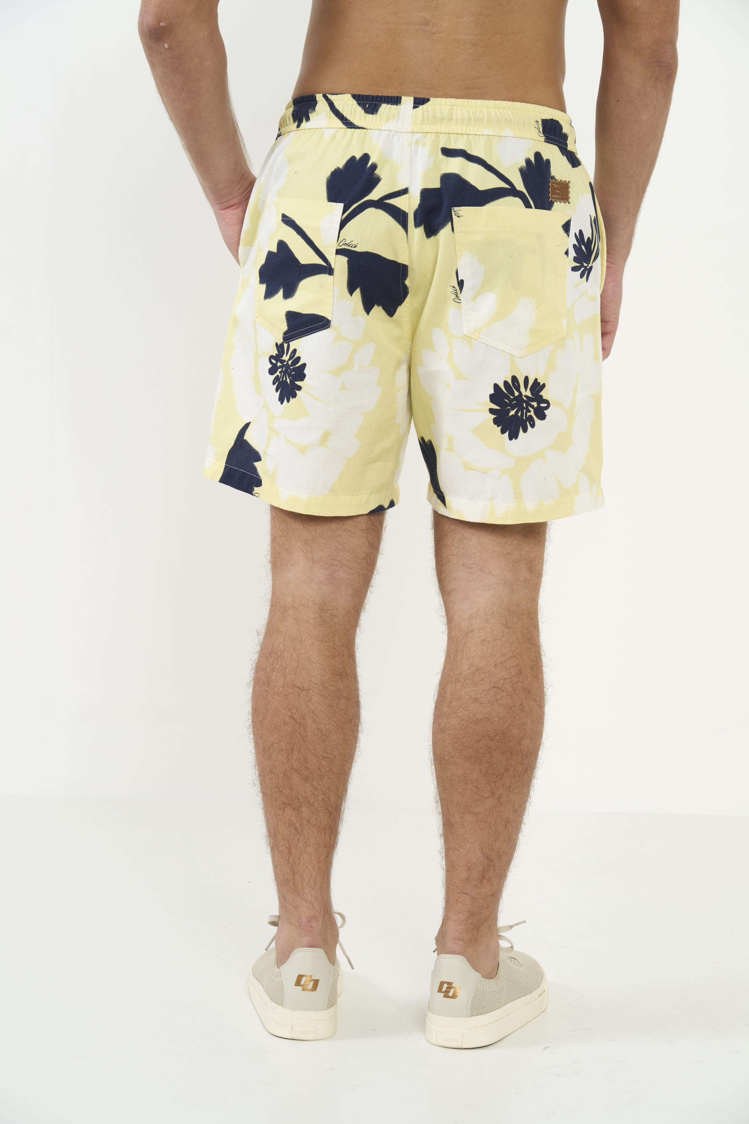 BERMUDA SARJA ESTAMPADA PP FLORAL SOLAR