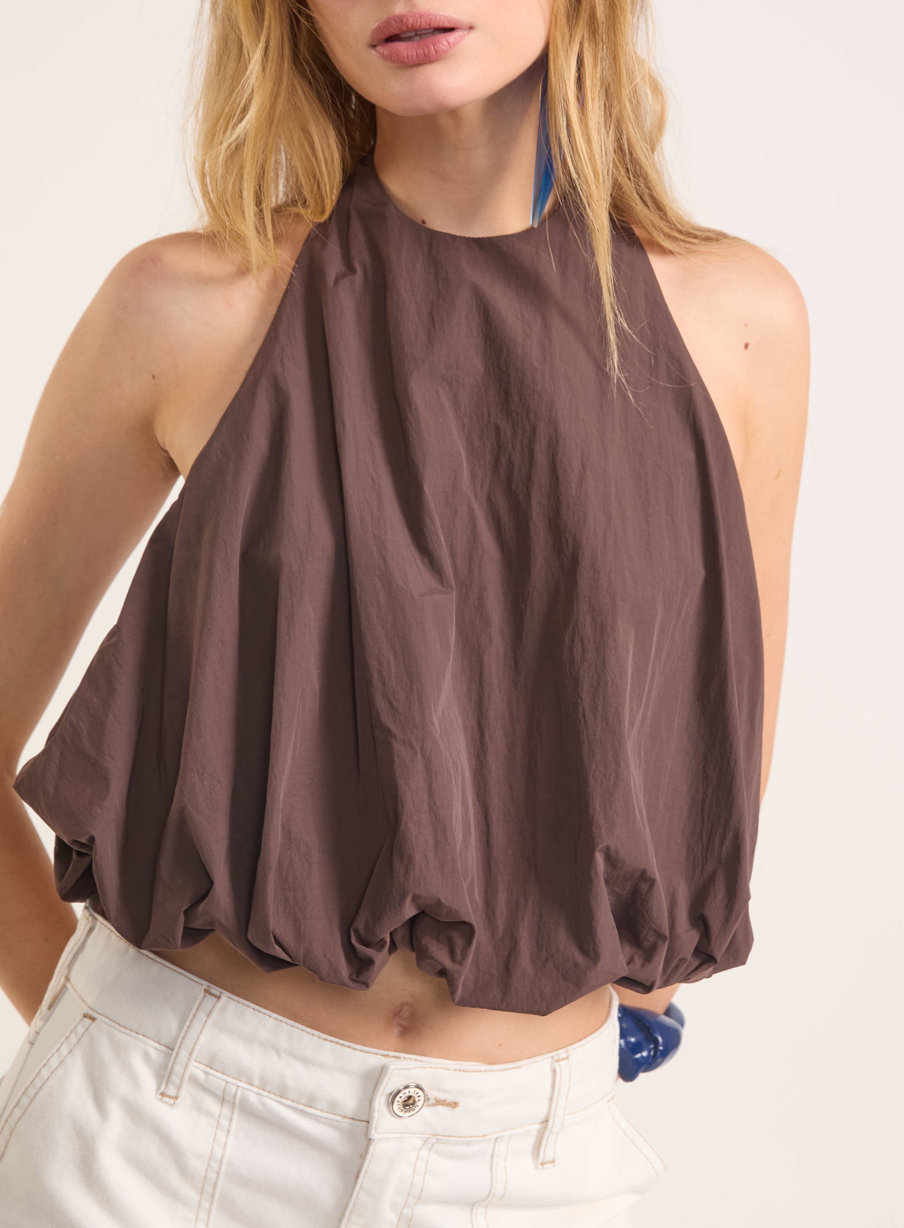 BLUSA COLCCI G MARROM TIRAMISU