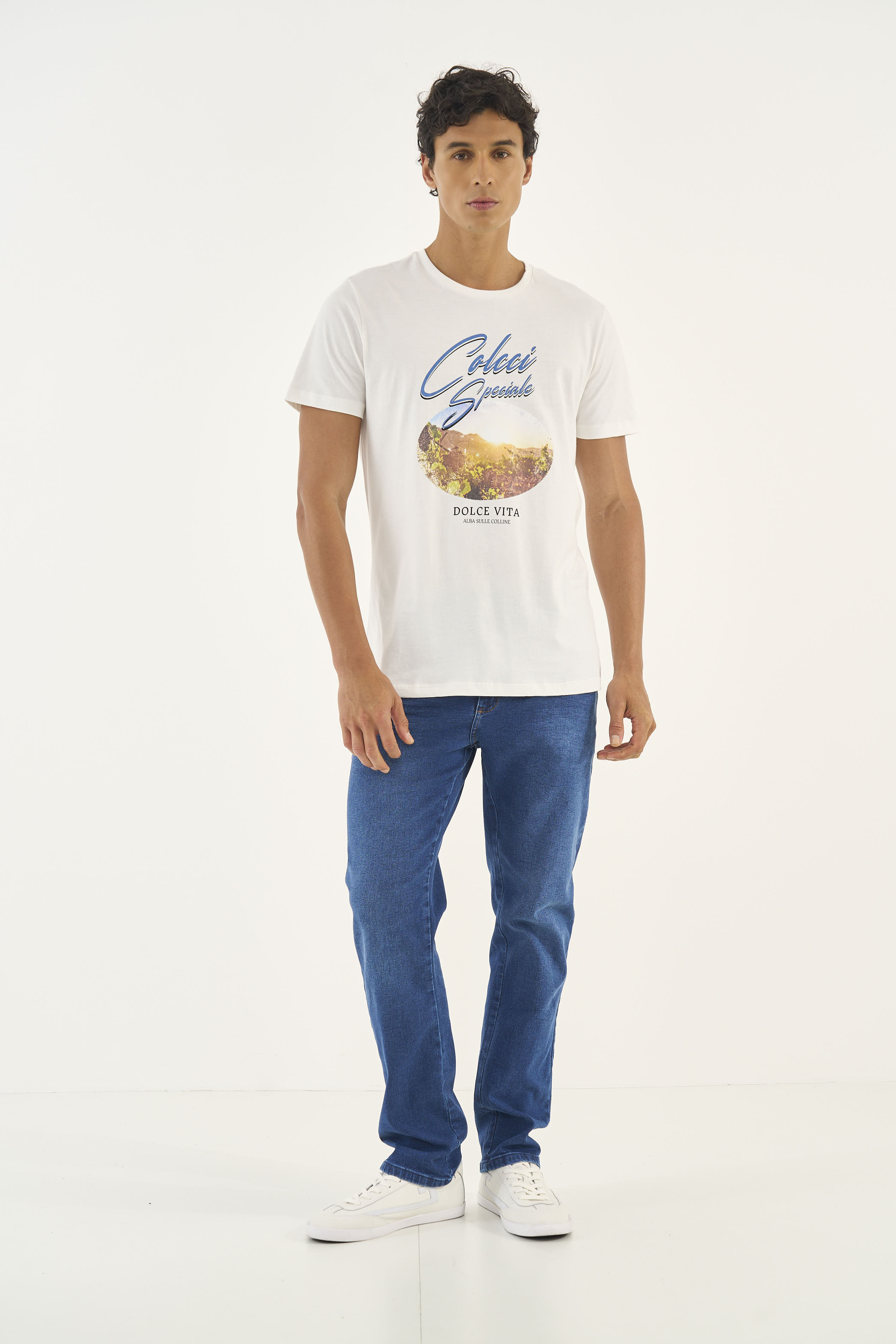 CAMISETA ESTAMPADA GG MARROM ROCCIA