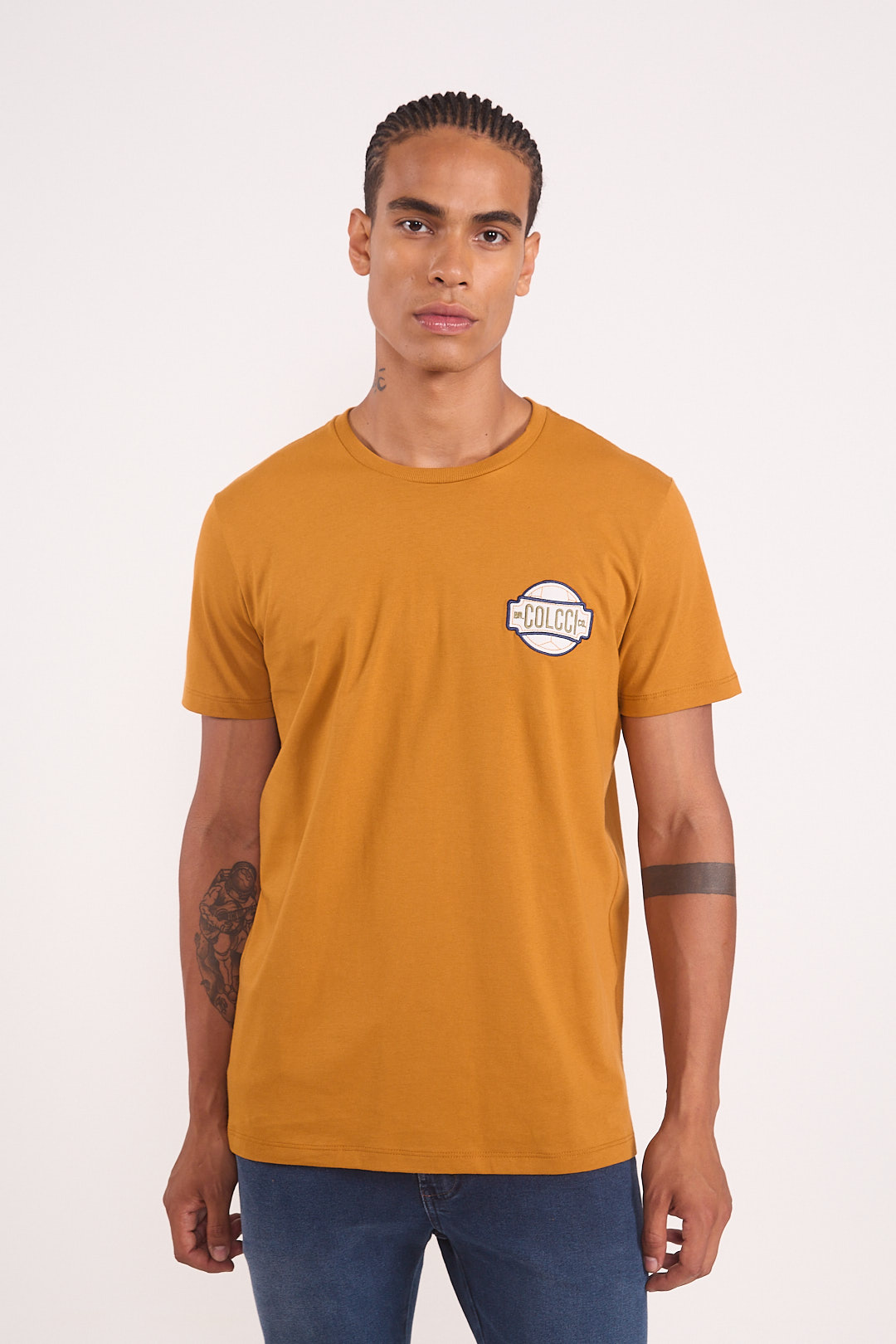 CAMISETA COLCCI GG MARROM TIRAMISU