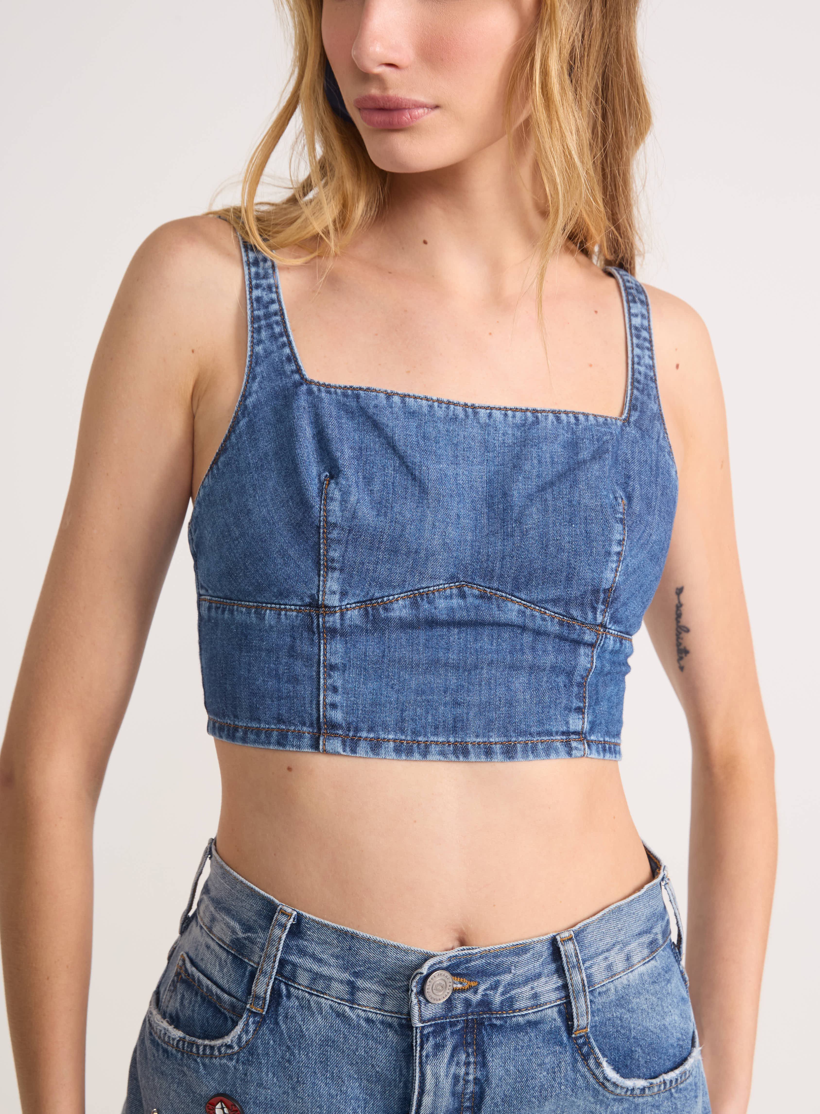 TOP JEANS M INDIGO