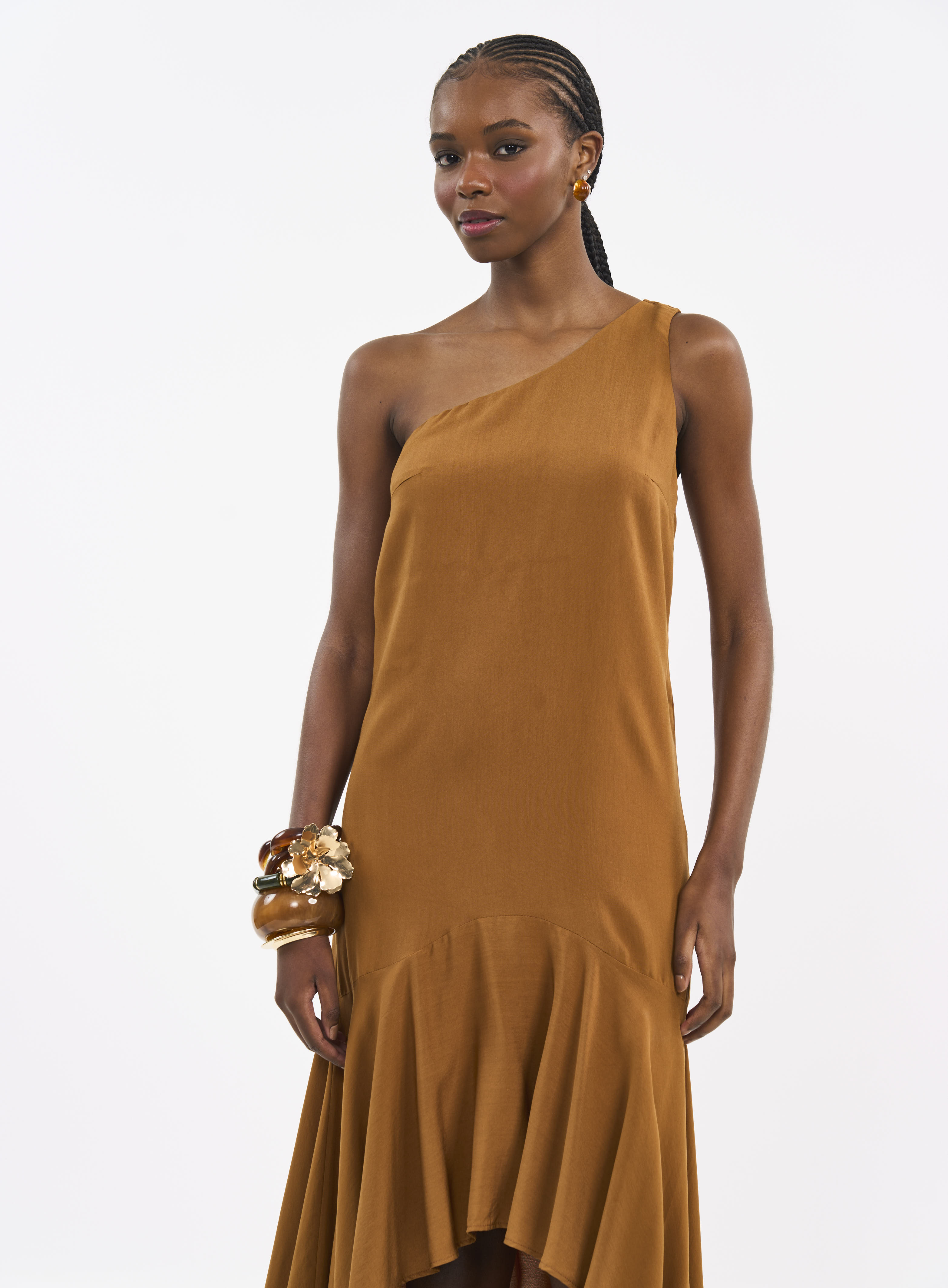 VESTIDO COLCCI M MARROM DROME
