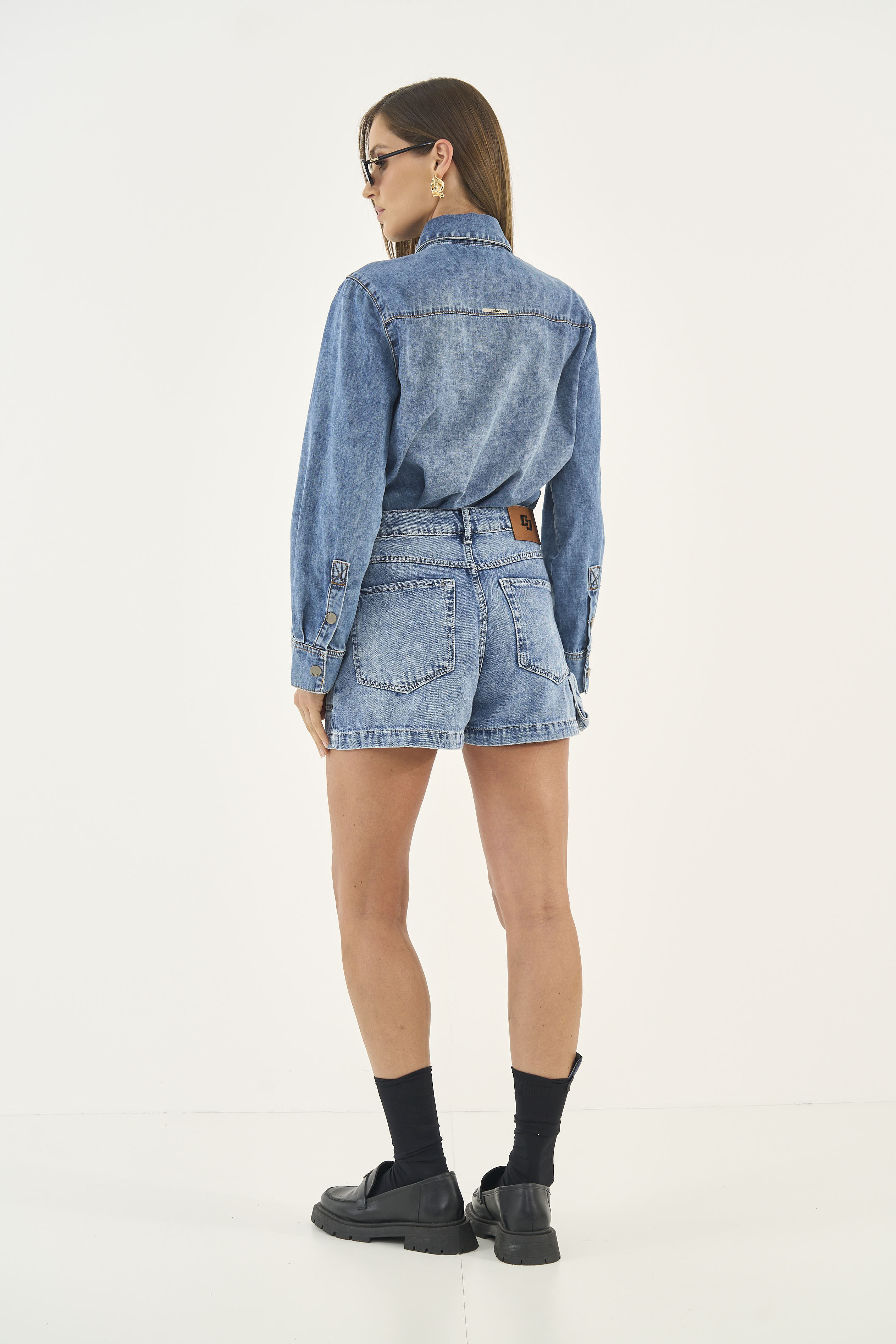 SHORT JEANS JOANA 34 INDIGO
