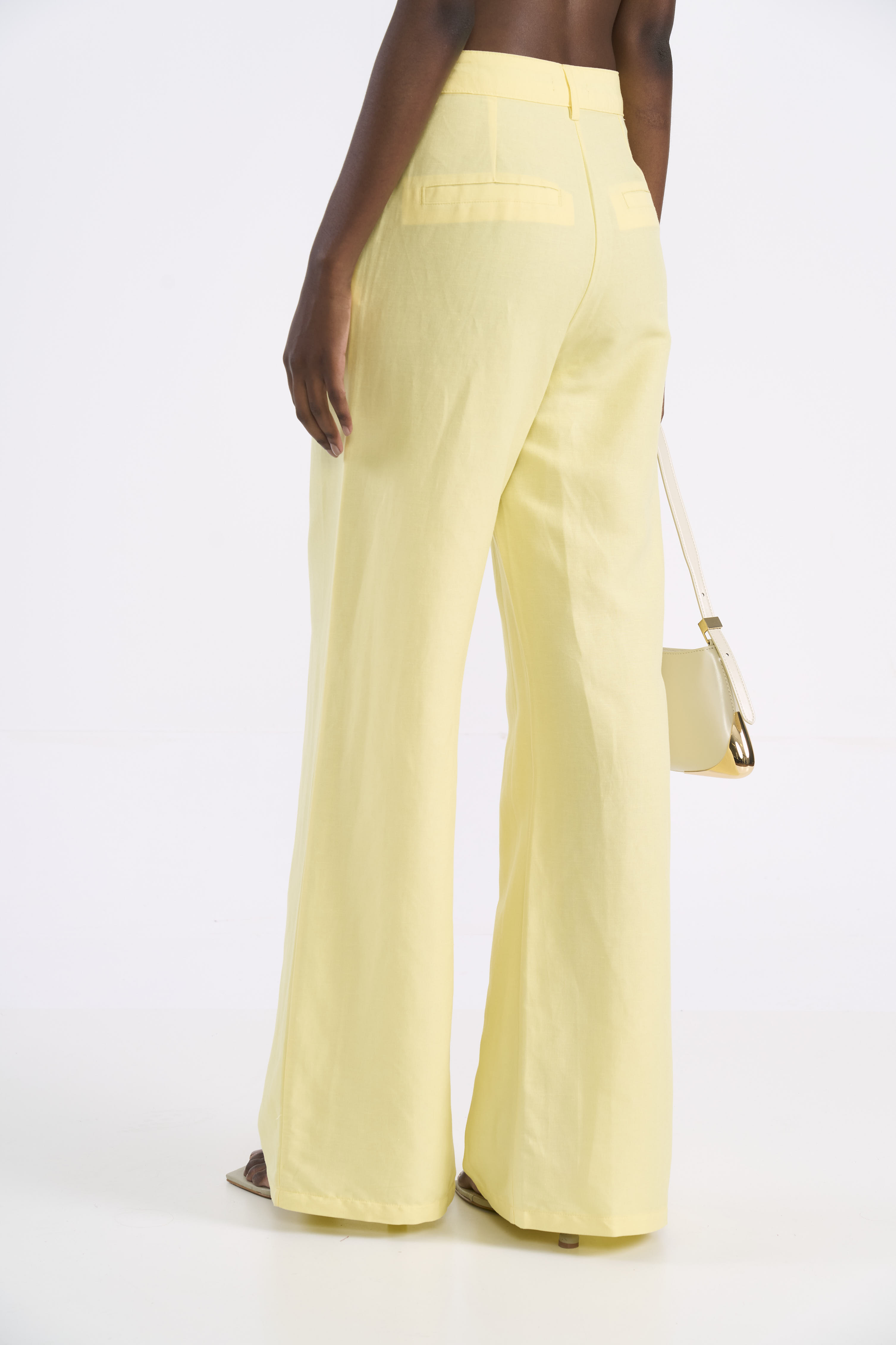 CALÇA LINHO G AMARELO NINEVE